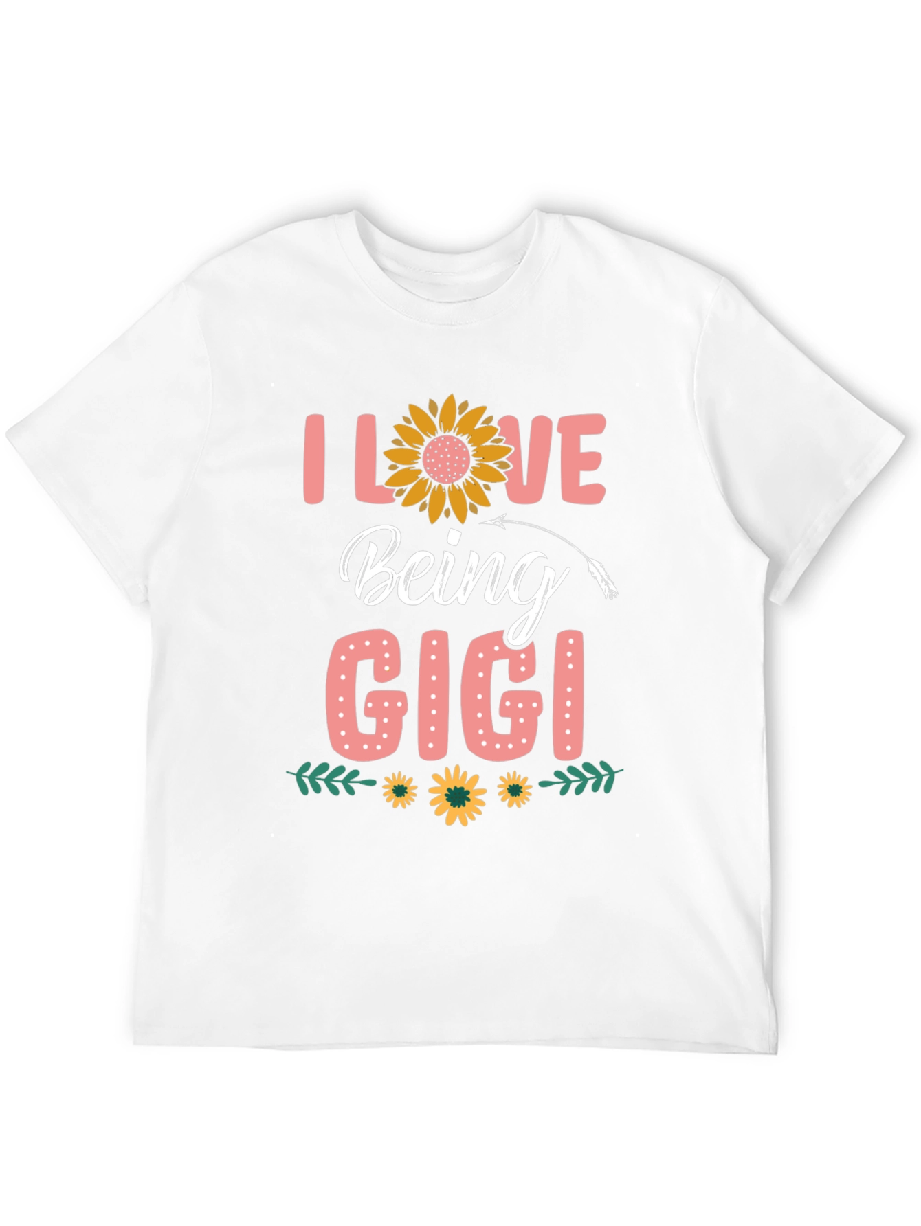 I Love Being Gigi T-Shirt Sunflower Design