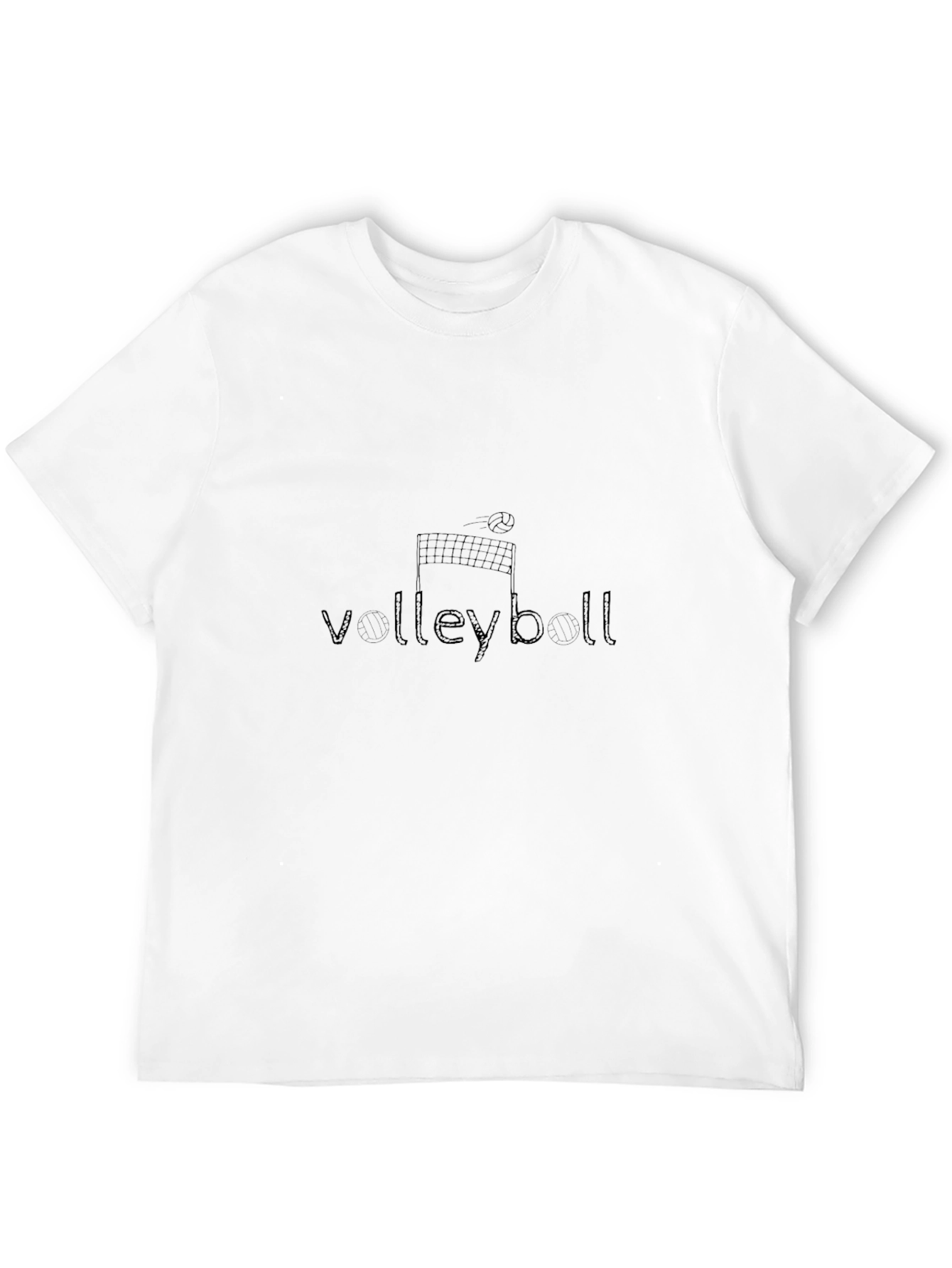 Volleyball Graphic Tee - Sporty Casual