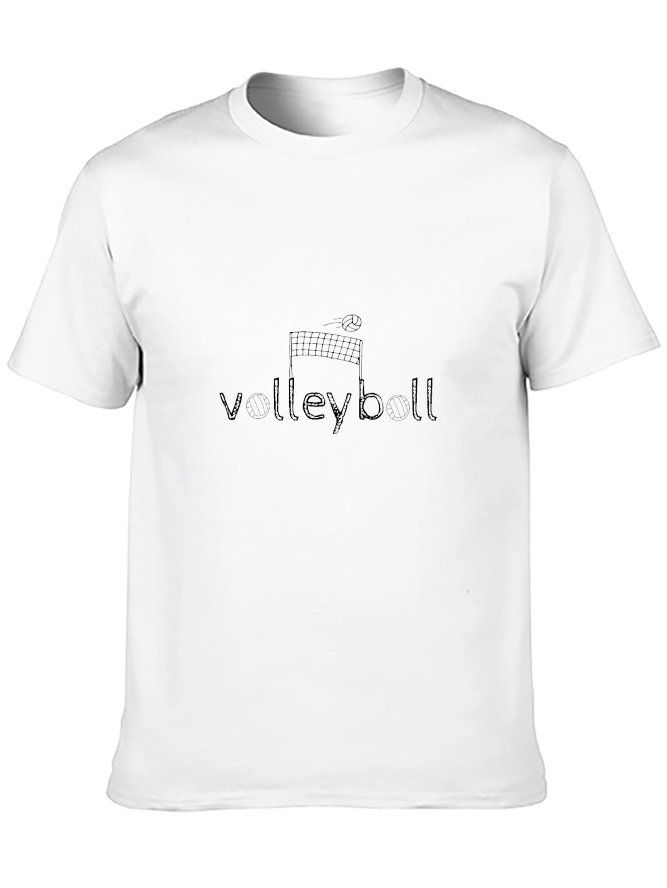 Volleyball Graphic Tee - Sporty Casual