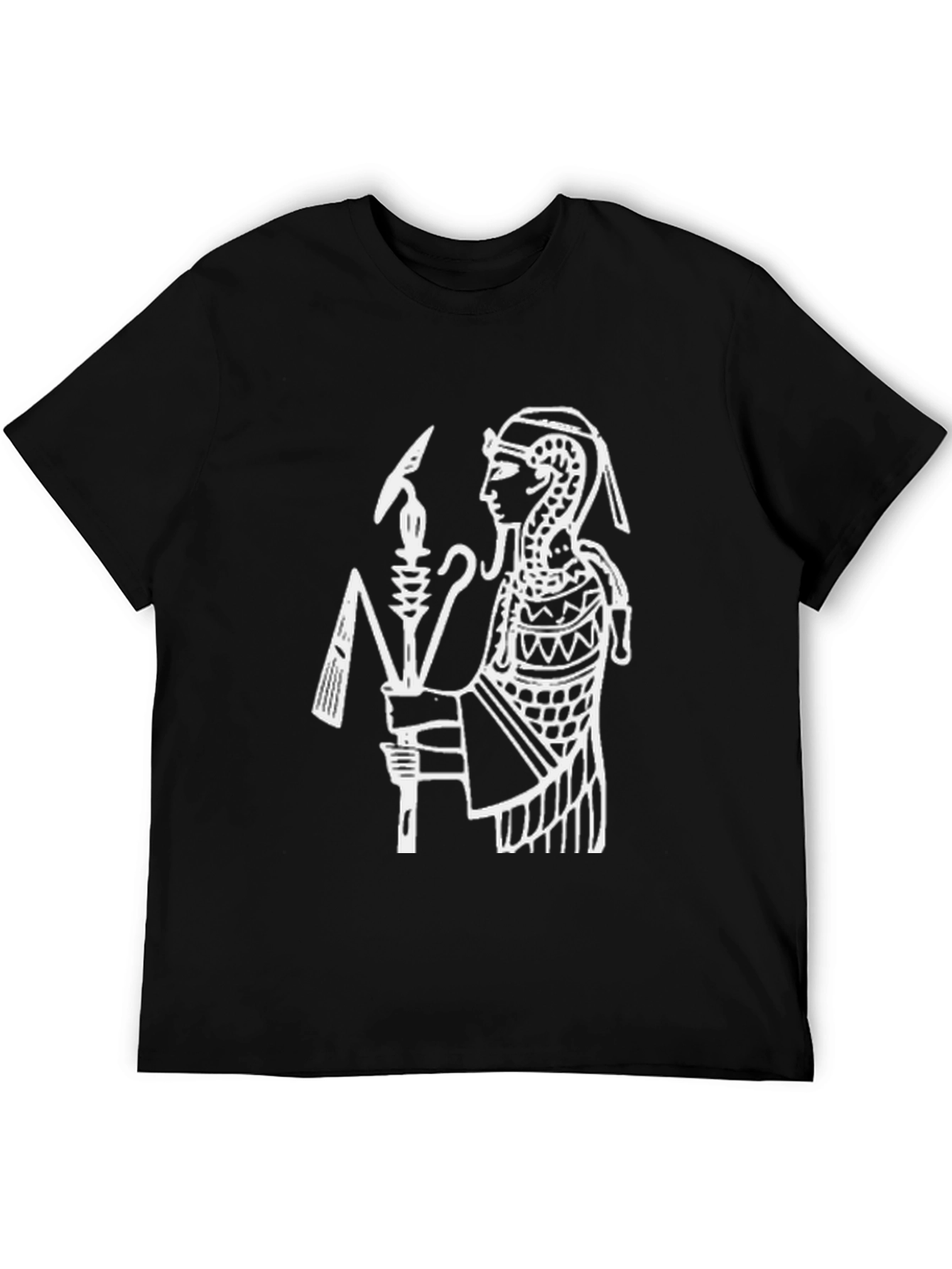 Egyptian Pharaoh Graphic T-Shirt - Black Cotton Tee