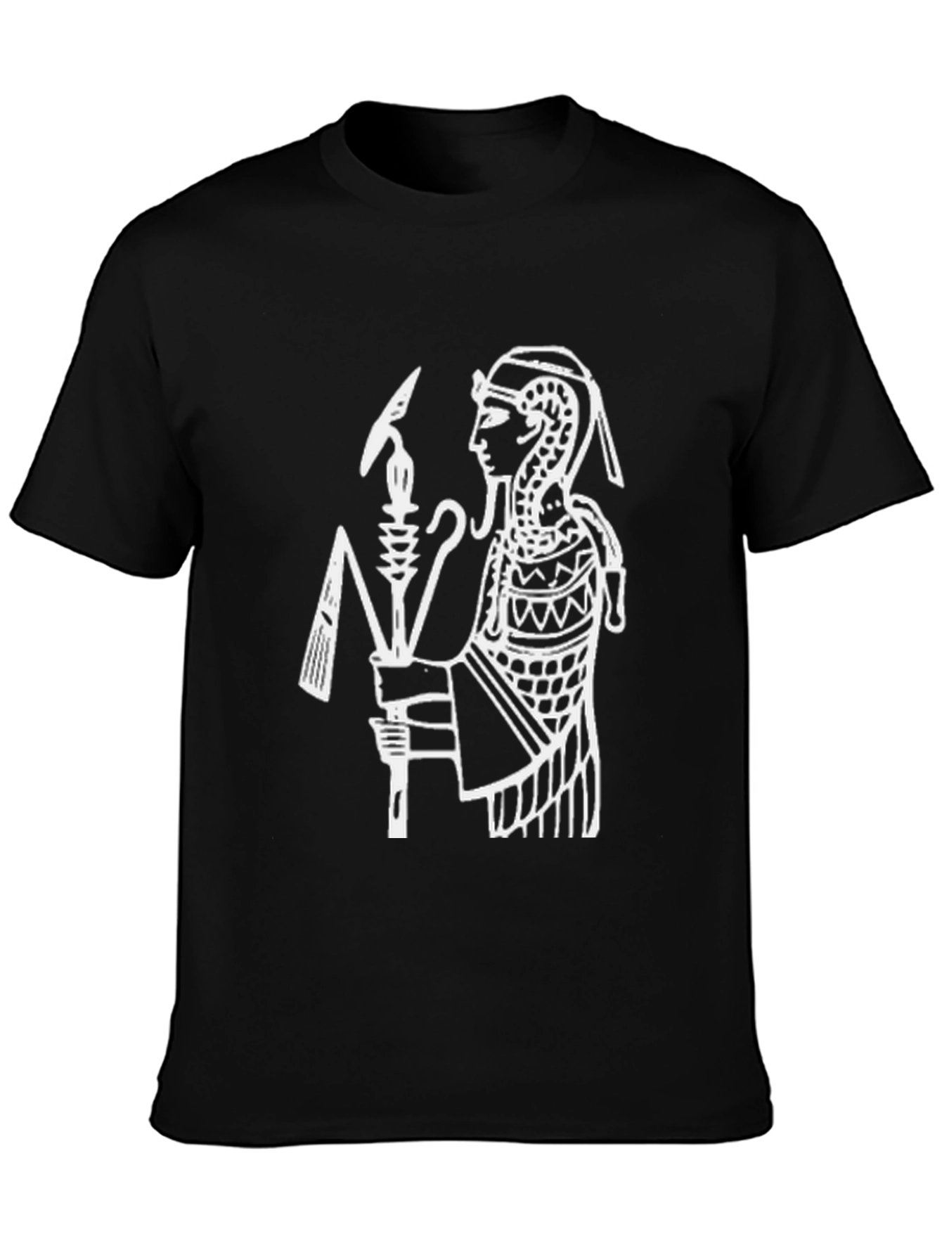 Egyptian Pharaoh Graphic T-Shirt - Black Cotton Tee