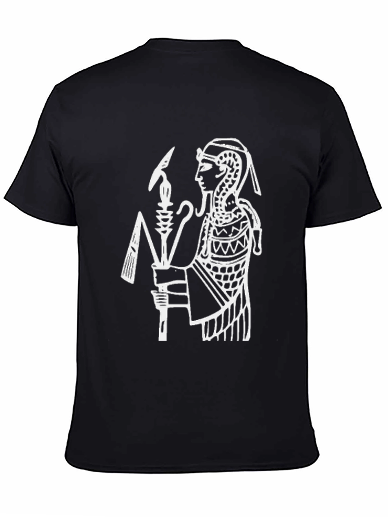 Egyptian Pharaoh Graphic T-Shirt - Black Cotton Tee