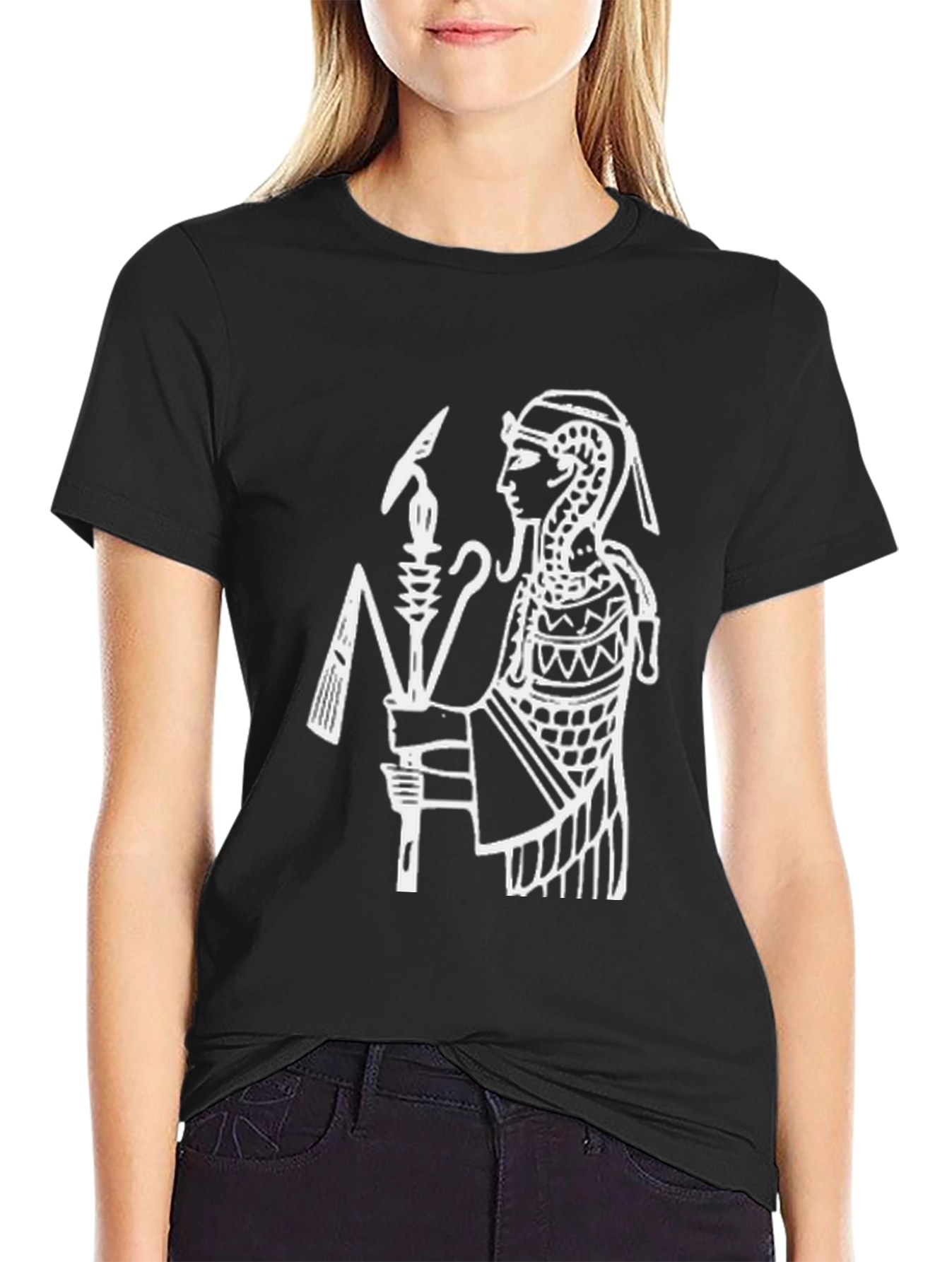 Egyptian Pharaoh Graphic T-Shirt - Black Cotton Tee