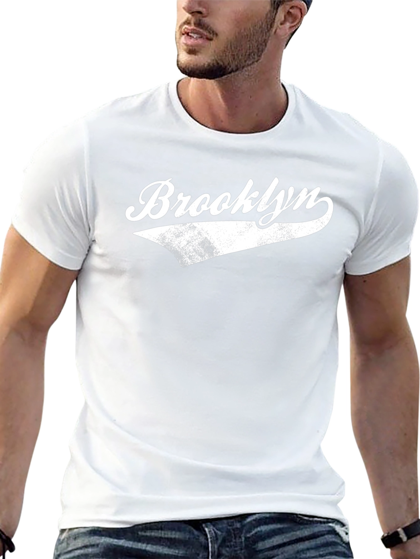 Brooklyn Graphic Tee - Retro Style Black T-Shirt