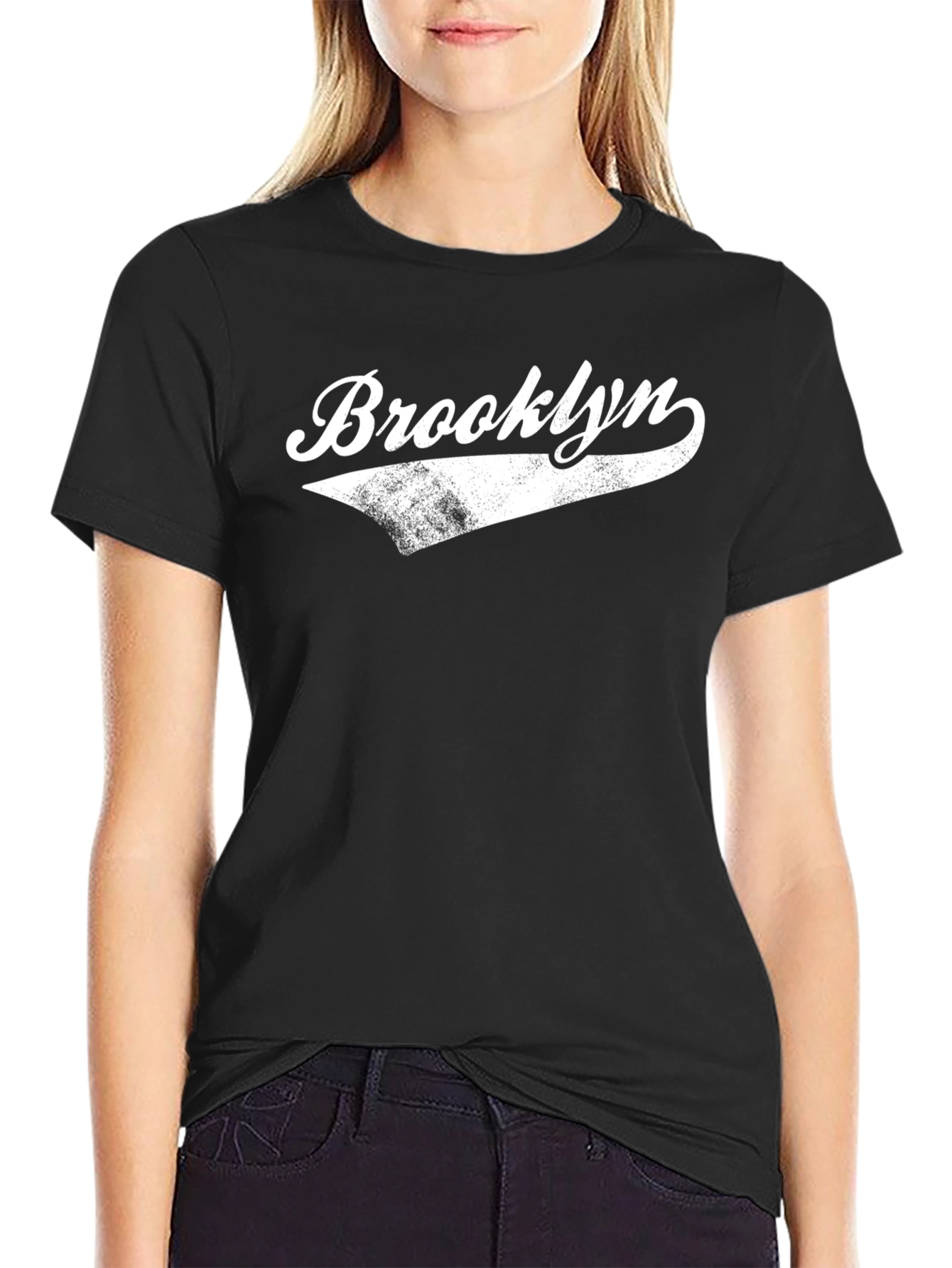 Brooklyn Graphic Tee - Retro Style Black T-Shirt