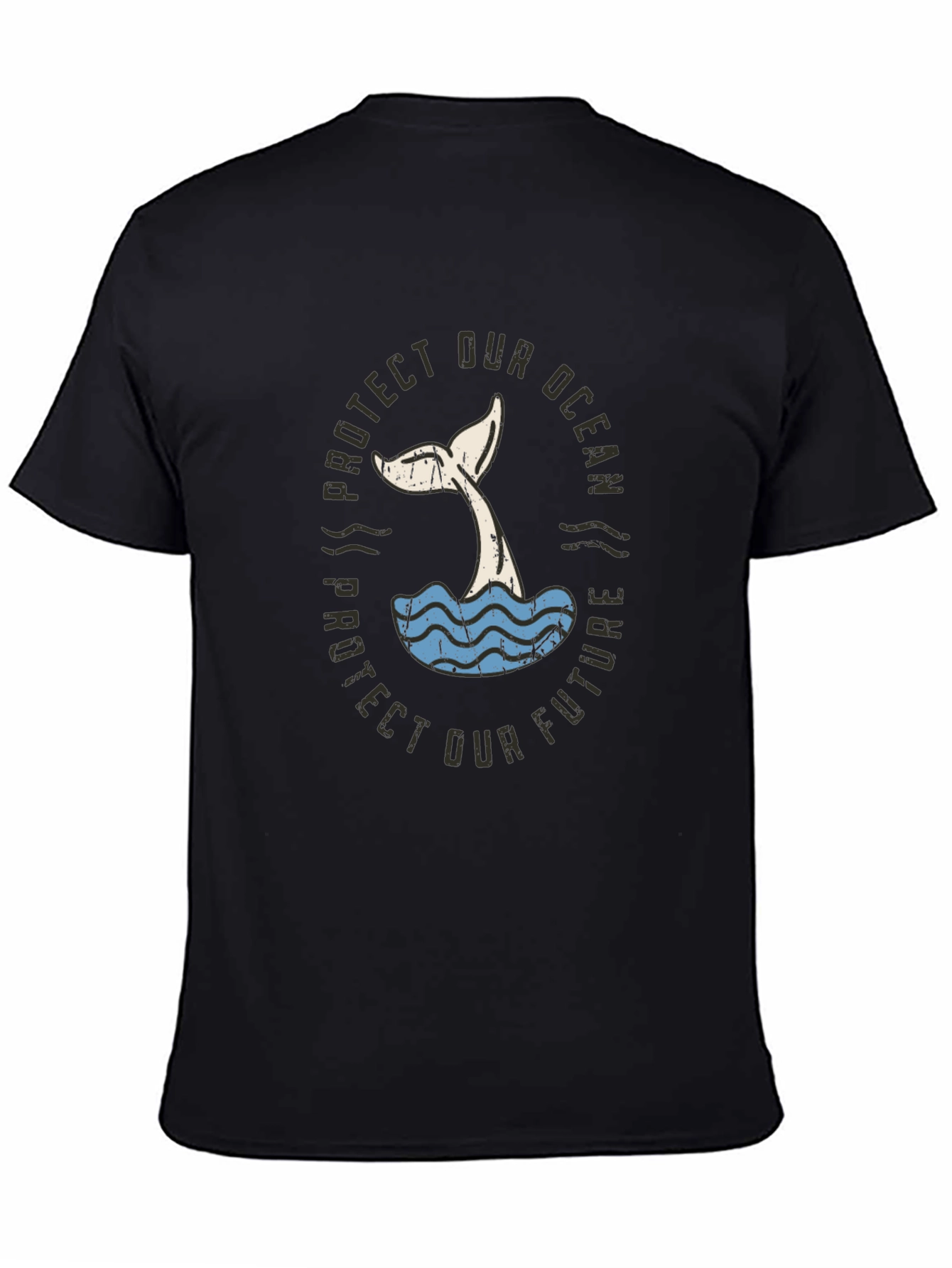 Protect Our Ocean Whale Tail Graphic Tee