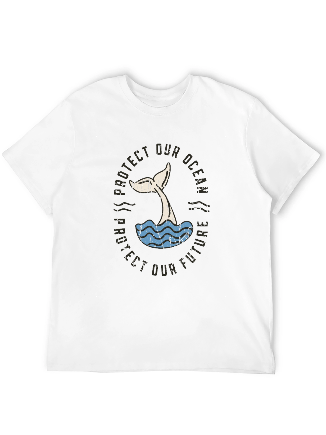 Protect Our Ocean Whale Tail Graphic Tee