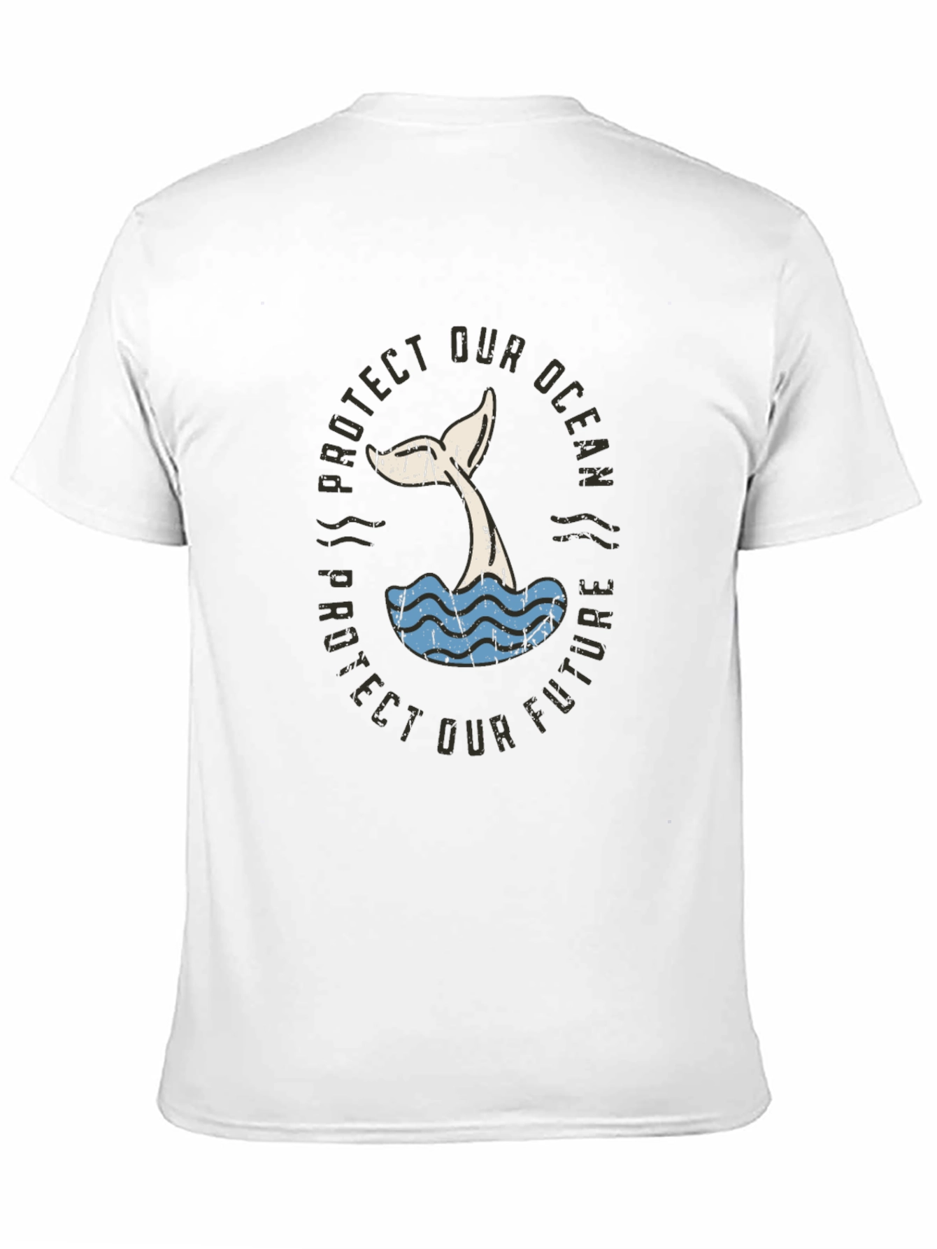Protect Our Ocean Whale Tail Graphic Tee