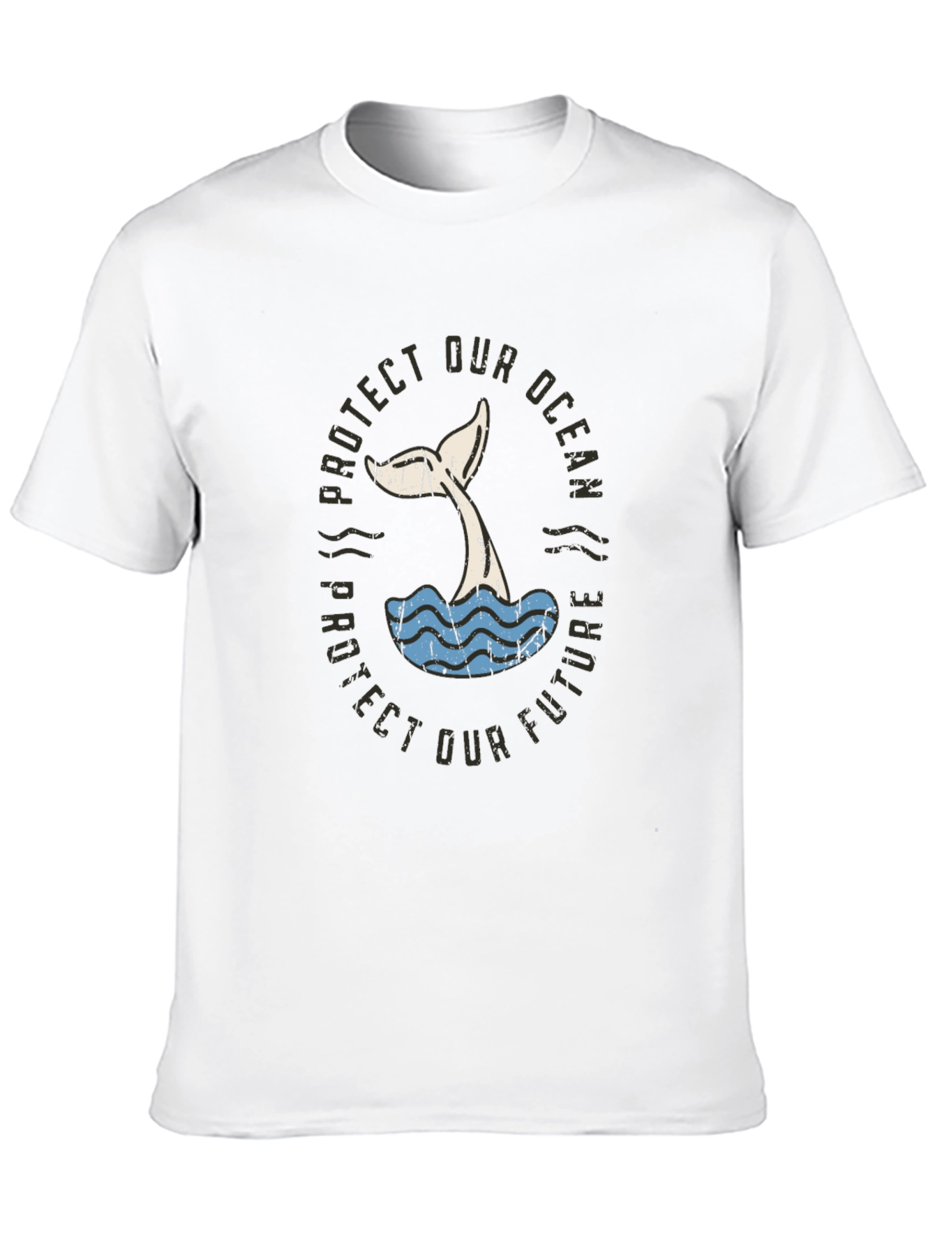 Protect Our Ocean Whale Tail Graphic Tee
