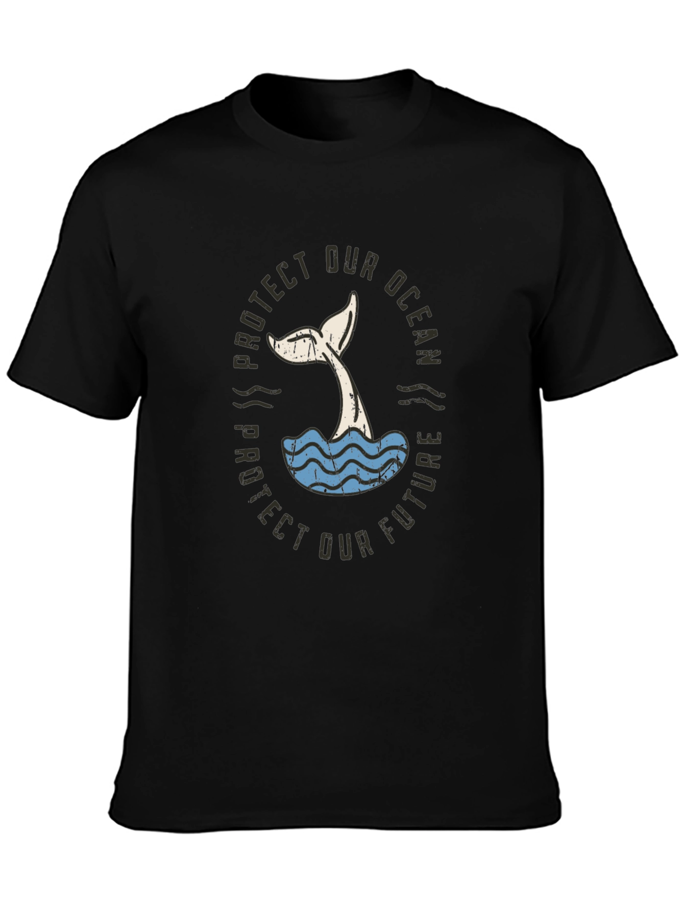 Protect Our Ocean Whale Tail Graphic Tee