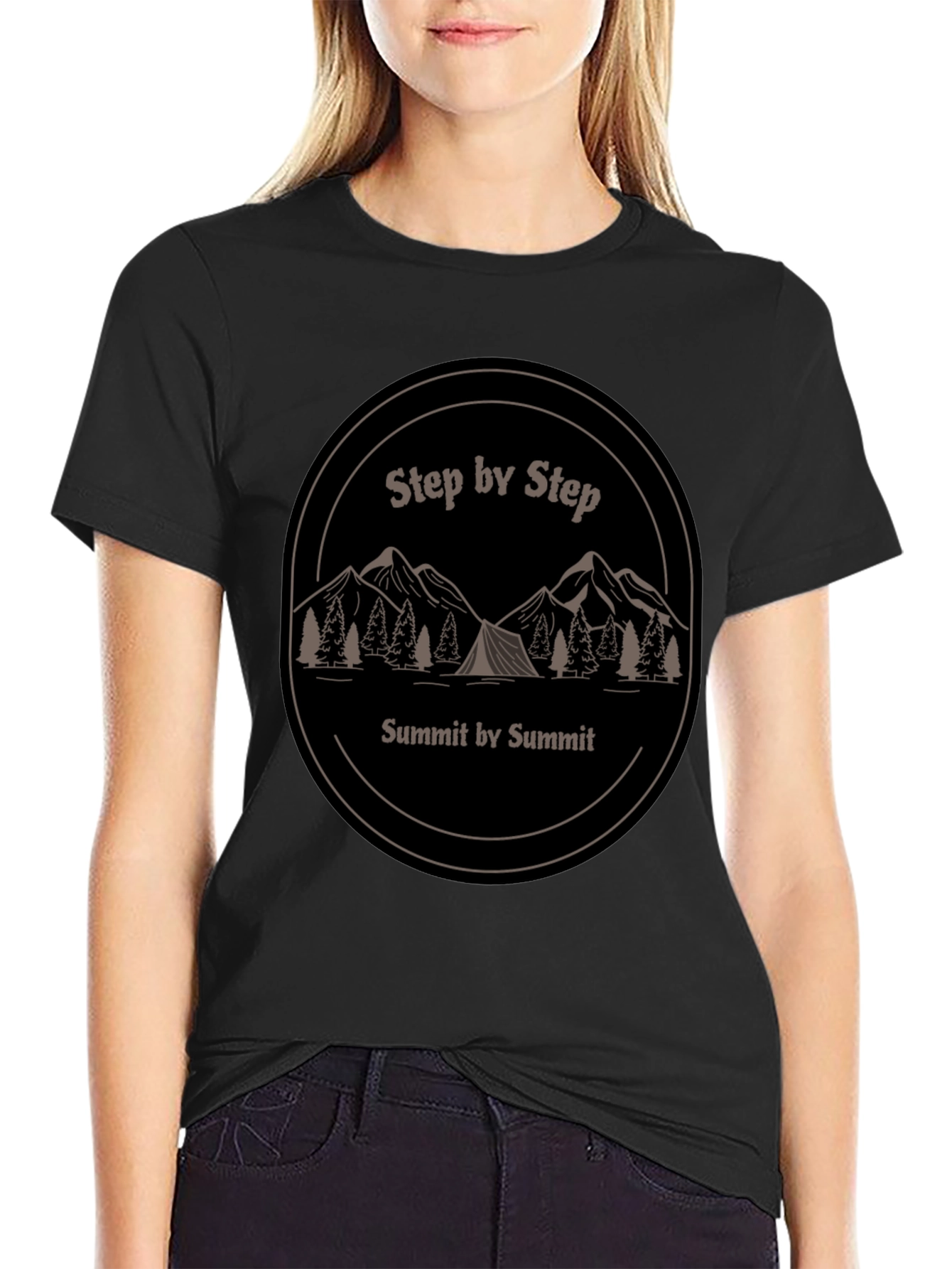 Step By Step Summit T-Shirt - Adventure Awaits!