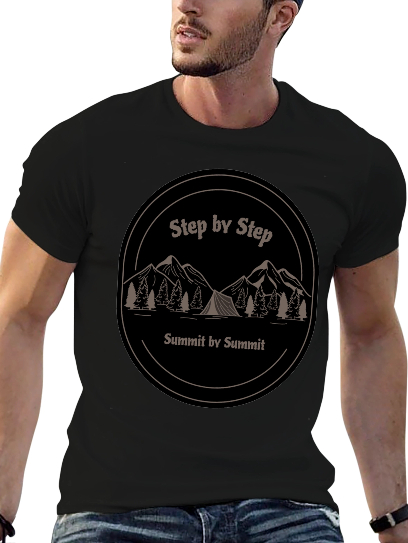 Step By Step Summit T-Shirt - Adventure Awaits!