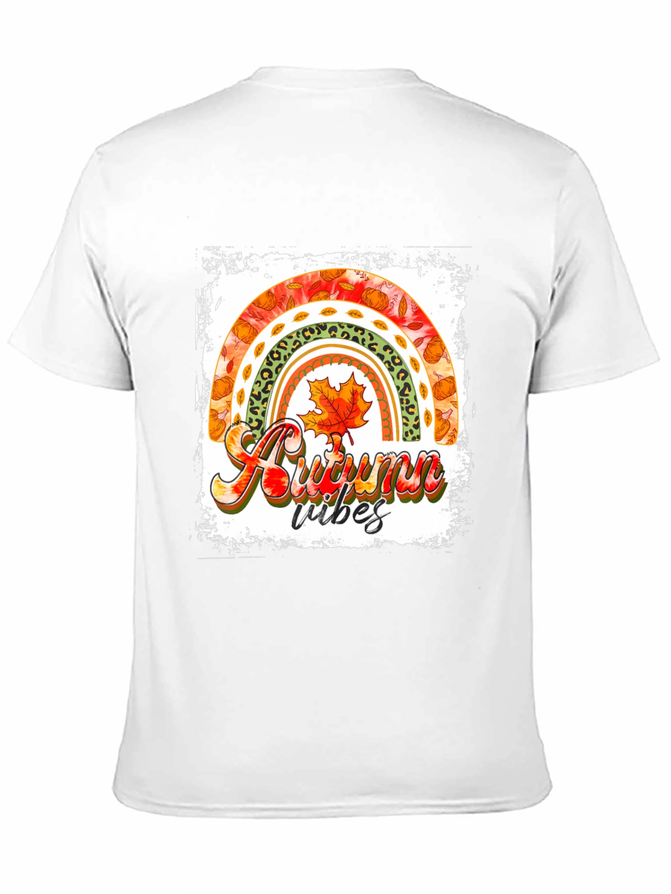 Autumn Vibes Rainbow Graphic Tee