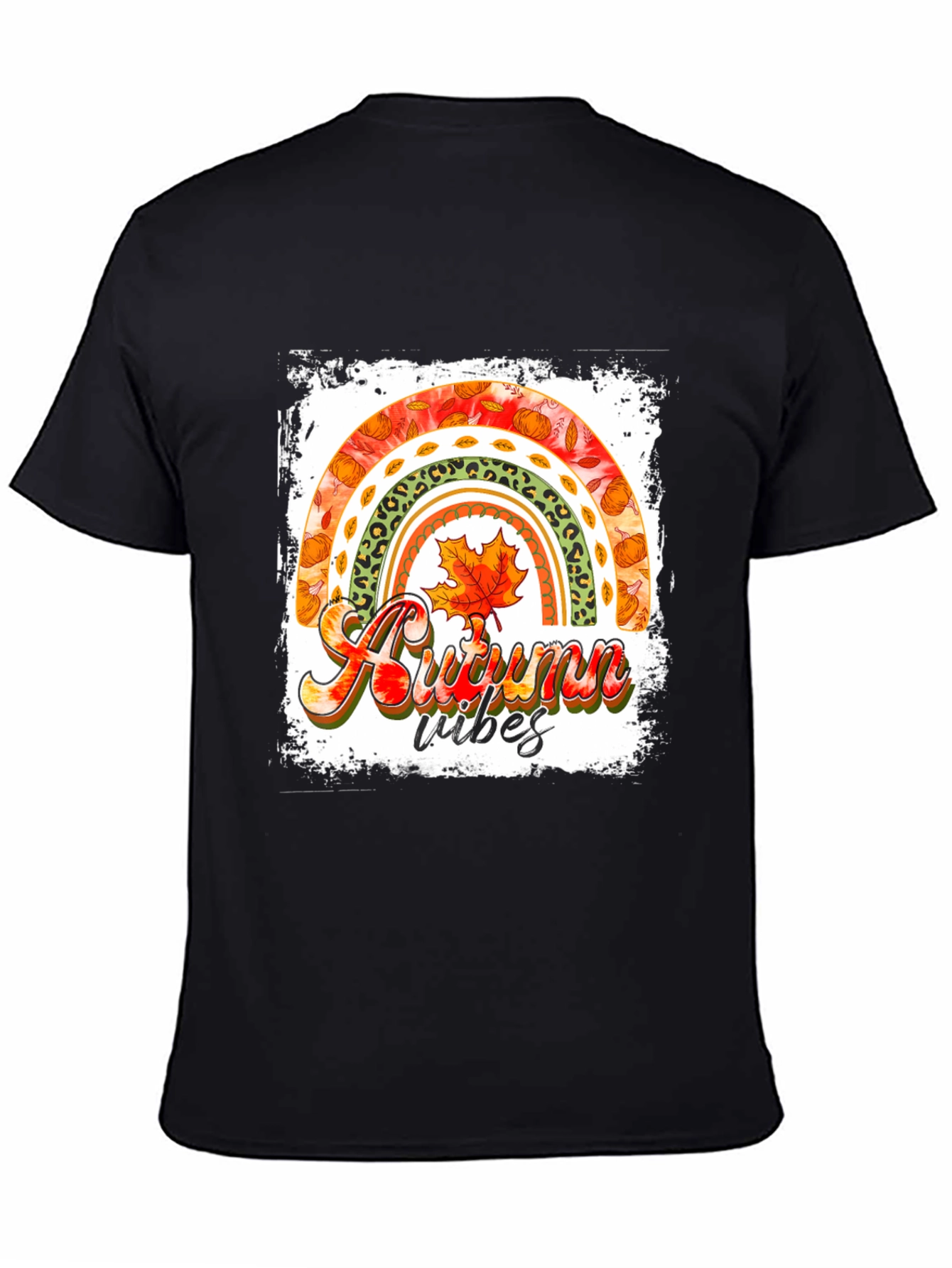 Autumn Vibes Rainbow Graphic Tee