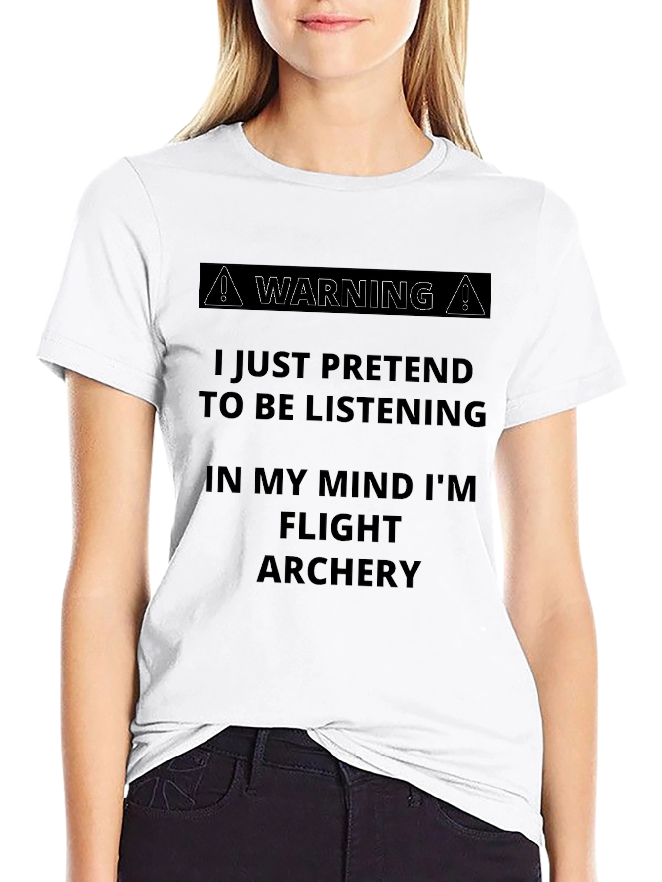 Flight Archery Funny Warning T-Shirt