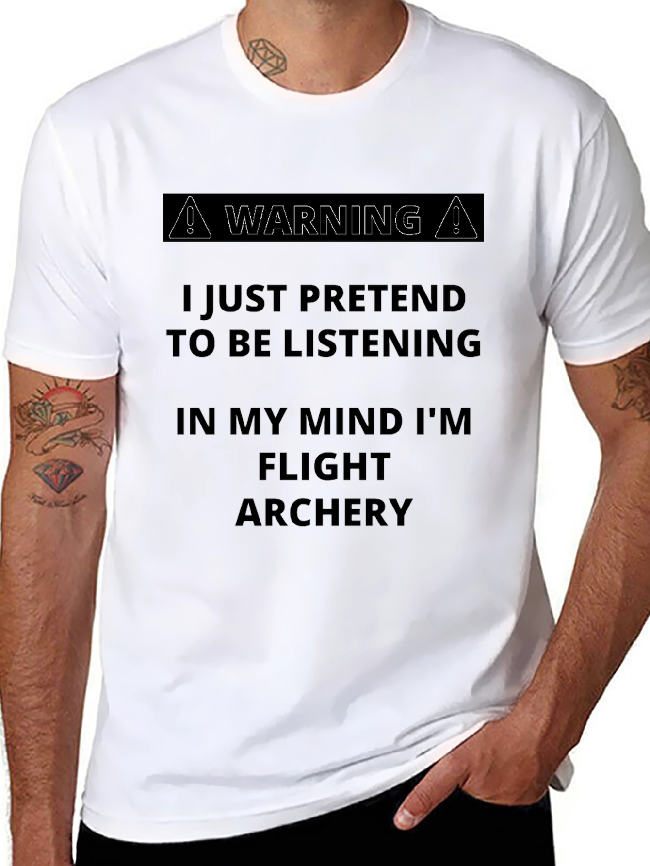 Flight Archery Funny Warning T-Shirt