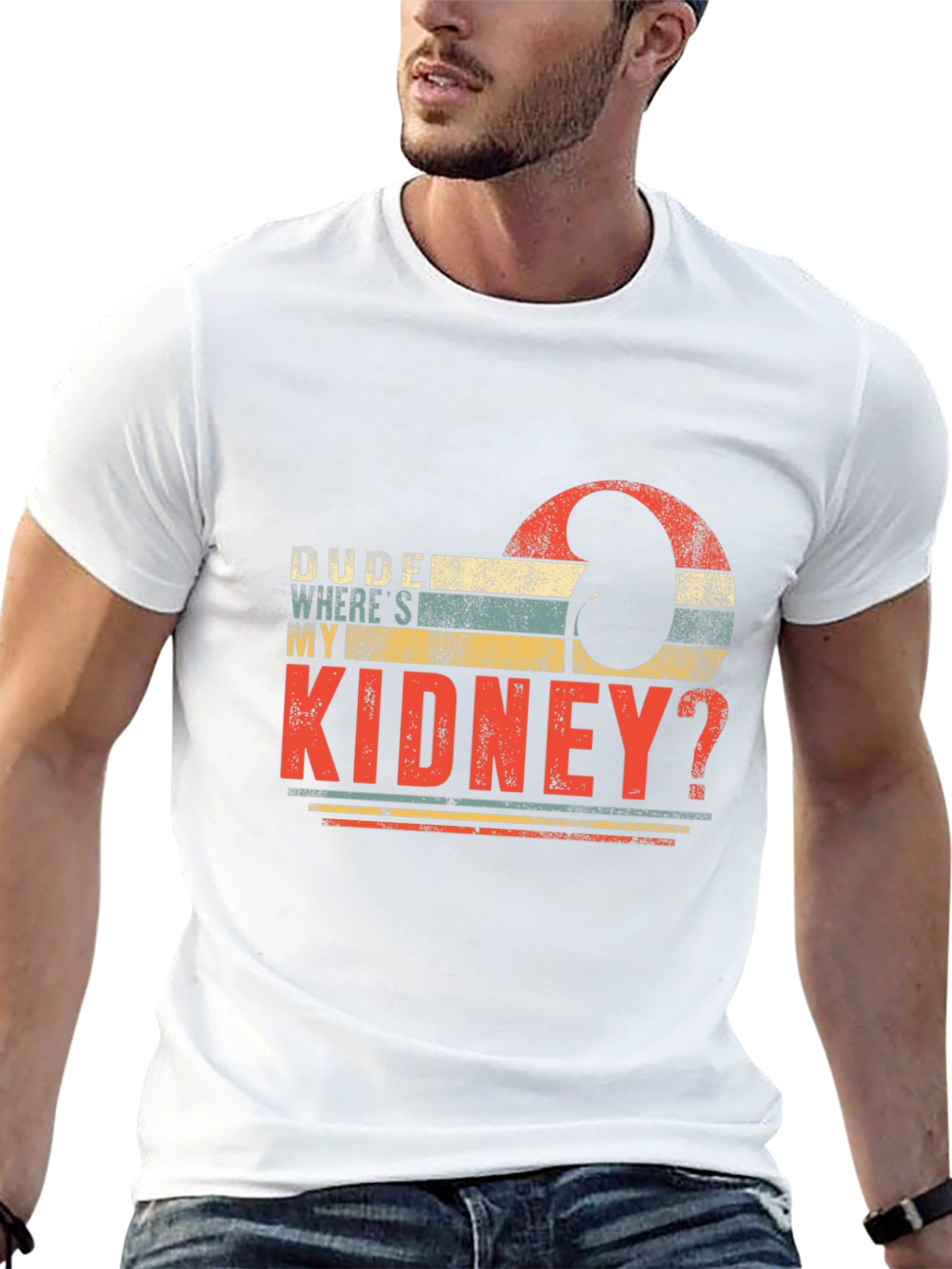 Dude Wheres My Kidney? Black T-Shirt