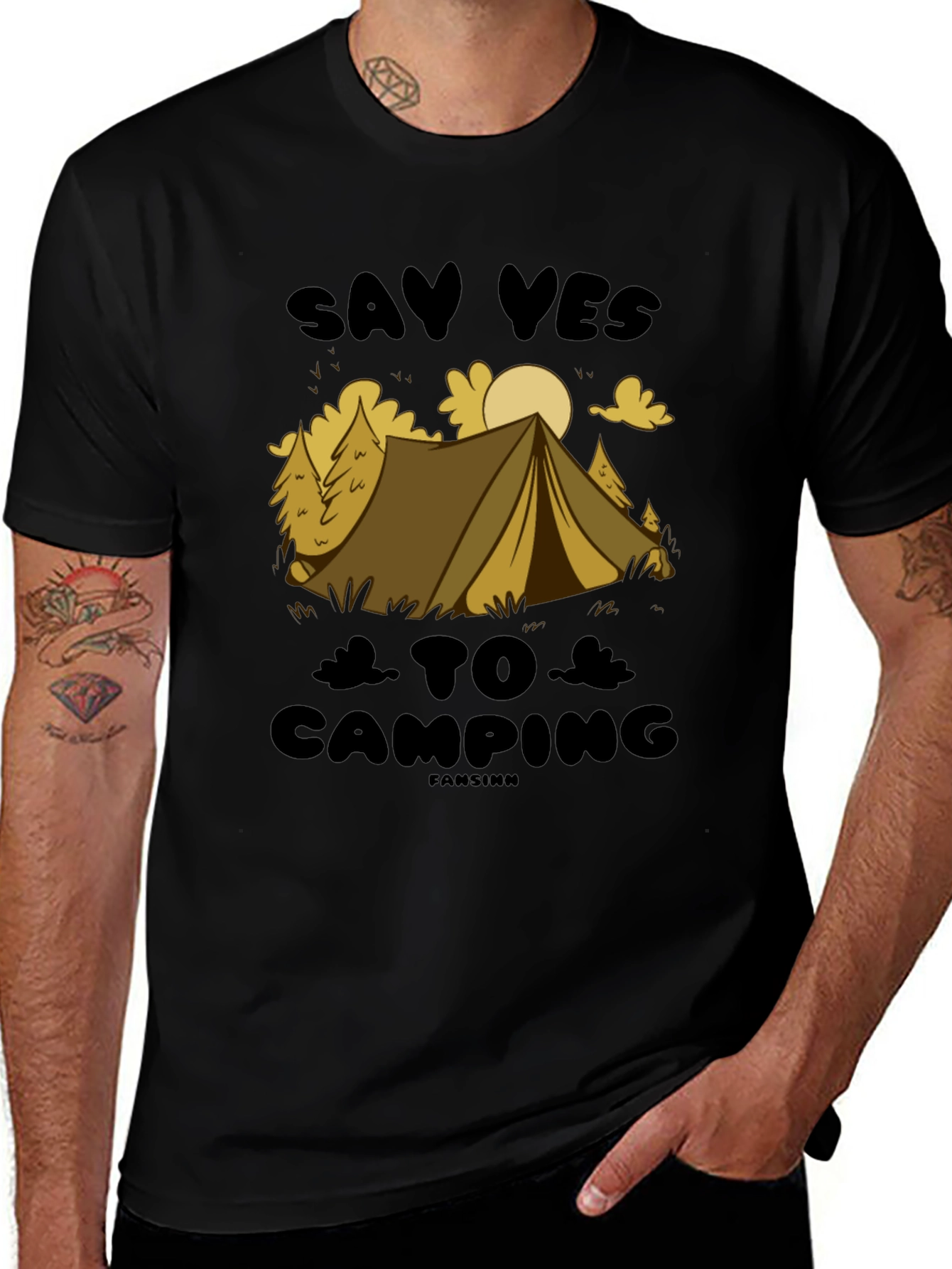 Say Yes to Camping Graphic T-Shirt