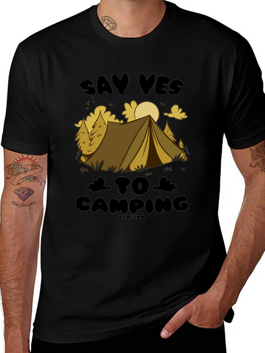 Say Yes to Camping Graphic T-Shirt