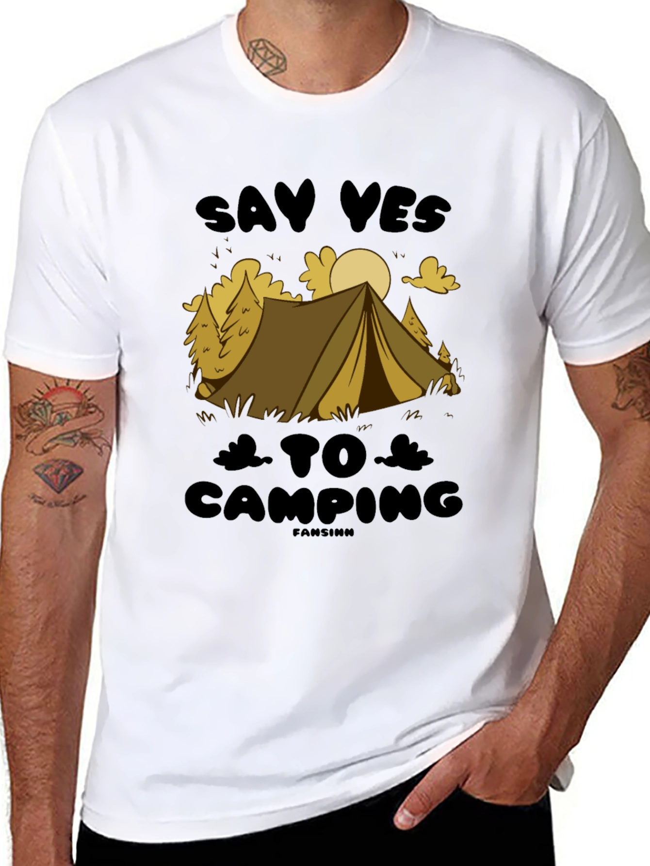 Say Yes to Camping Graphic T-Shirt