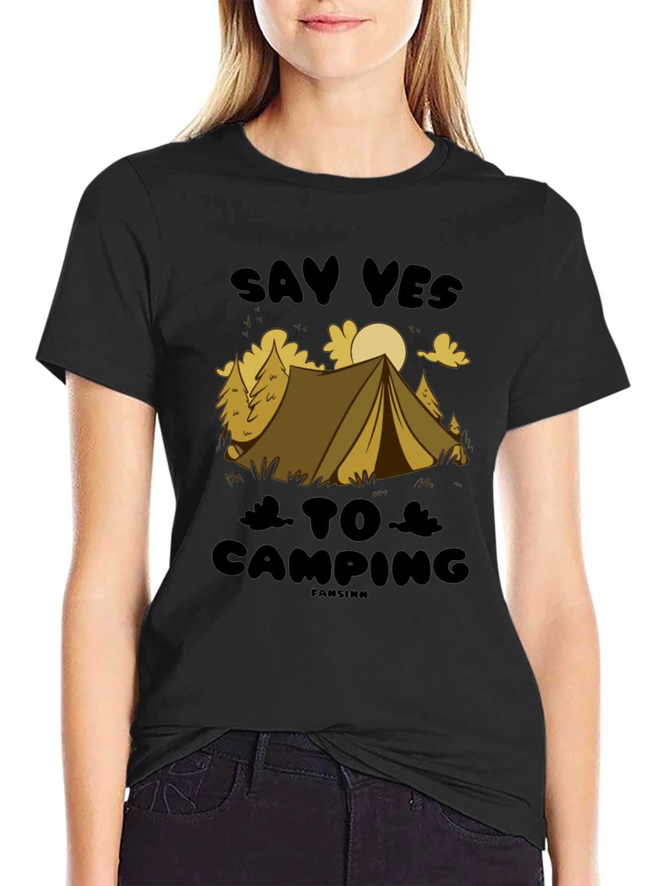 Say Yes to Camping Graphic T-Shirt