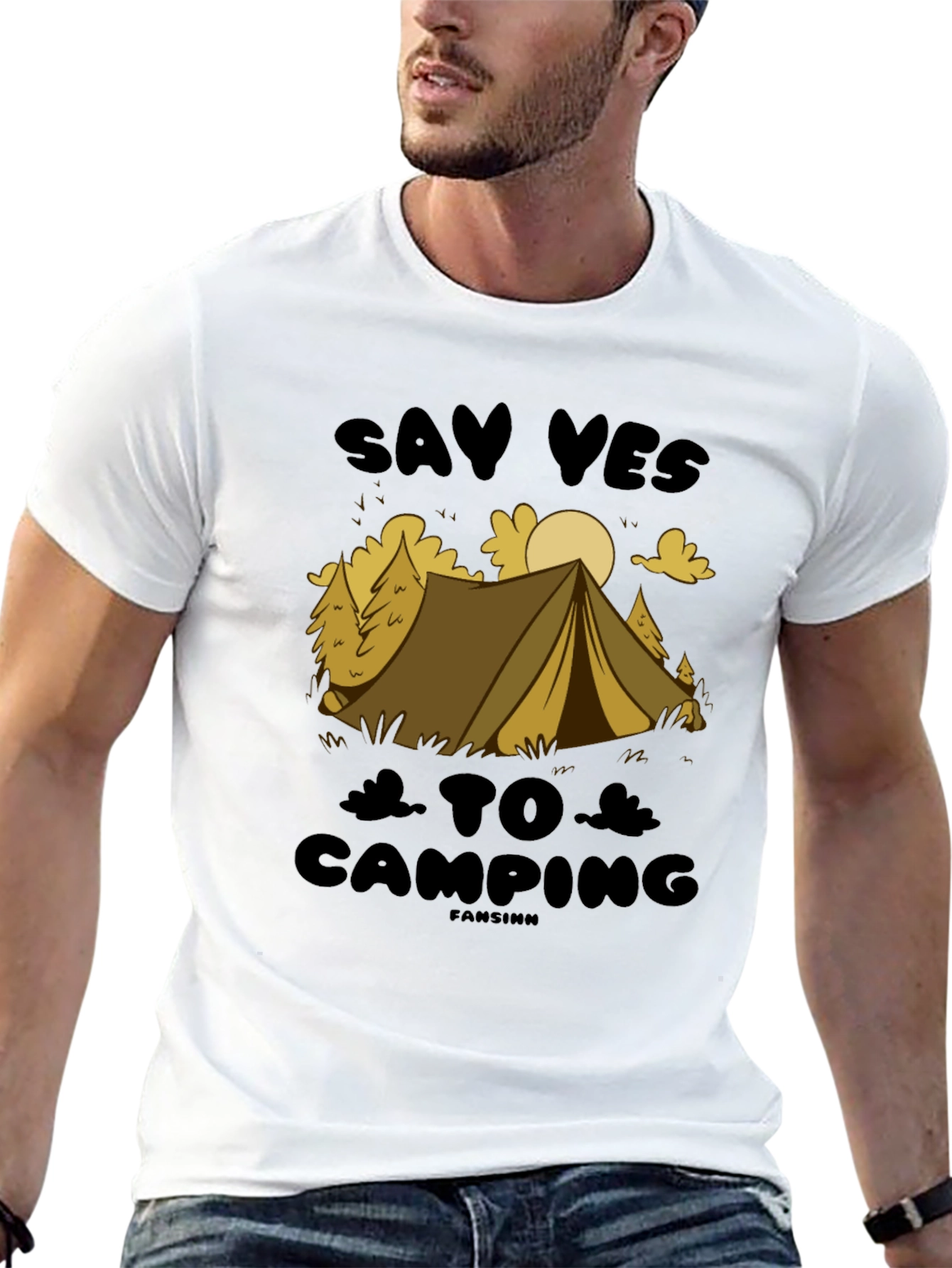 Say Yes to Camping Graphic T-Shirt