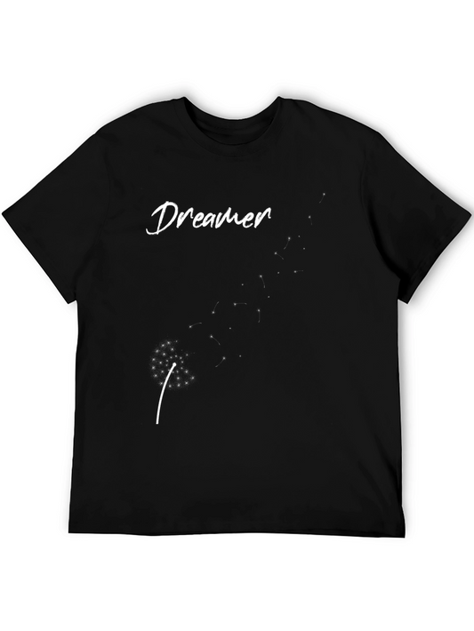 Dreamer Graphic Tee - Black Cotton T-Shirt