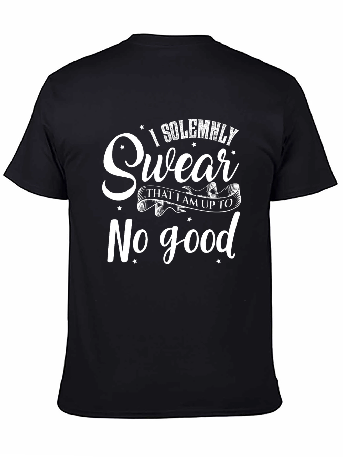 I Solemnly Swear Mens Black Graphic T-Shirt