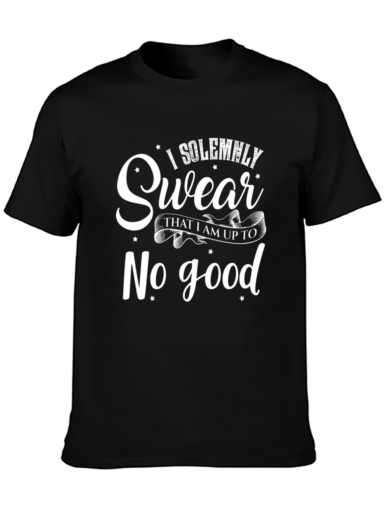 I Solemnly Swear Mens Black Graphic T-Shirt