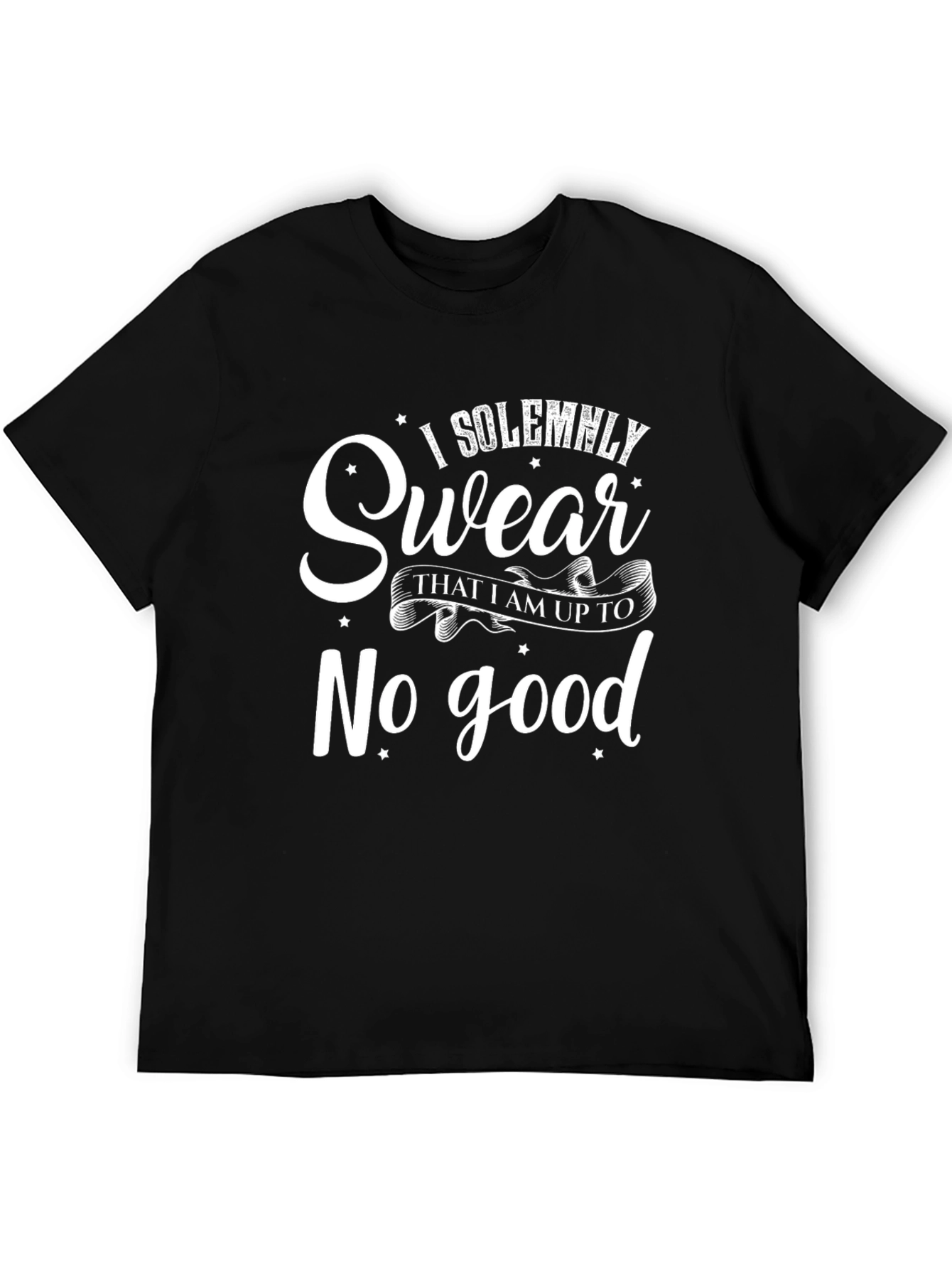 I Solemnly Swear Mens Black Graphic T-Shirt
