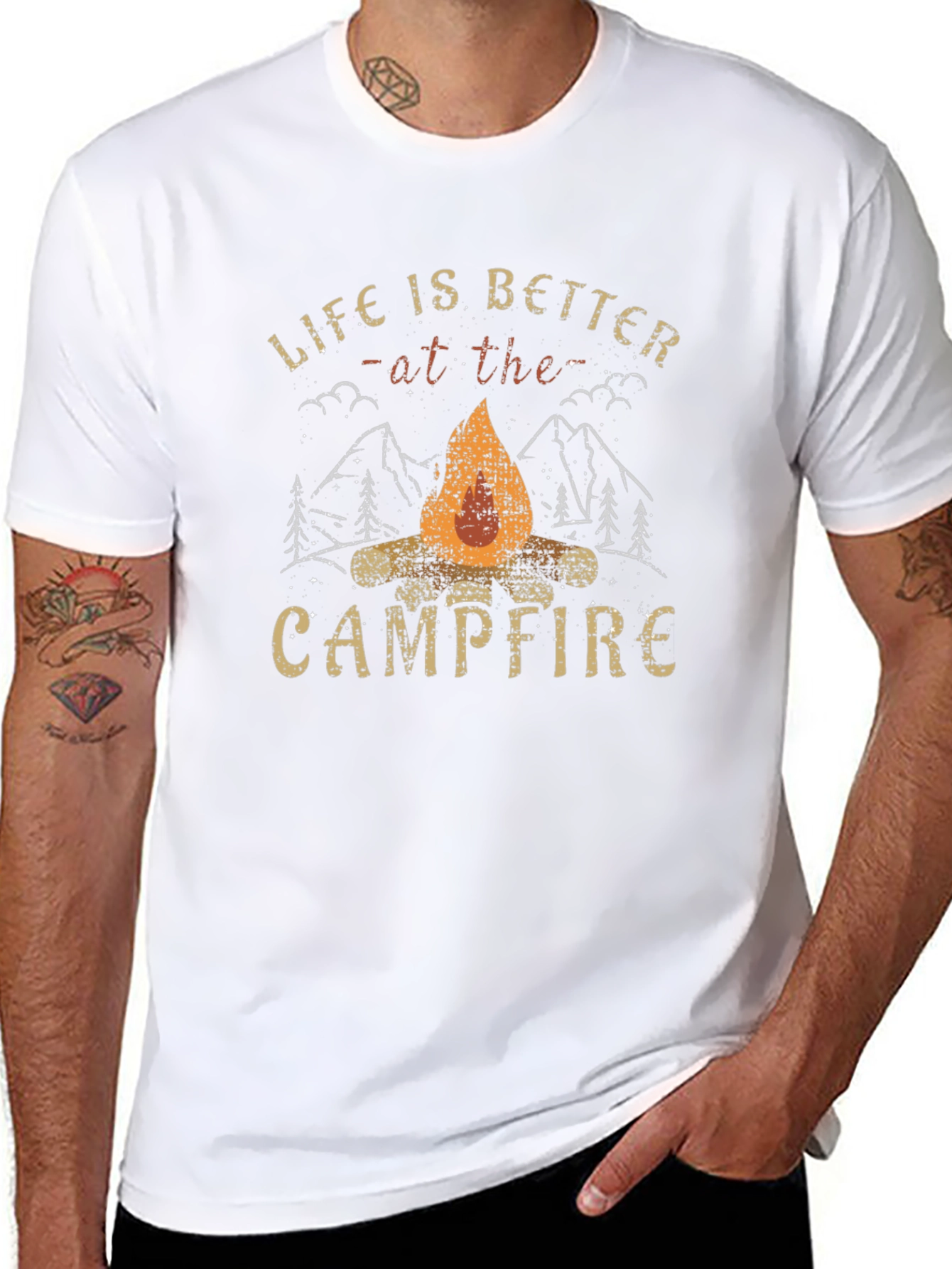 Campfire Graphic Tee - Life is Better Outdoors