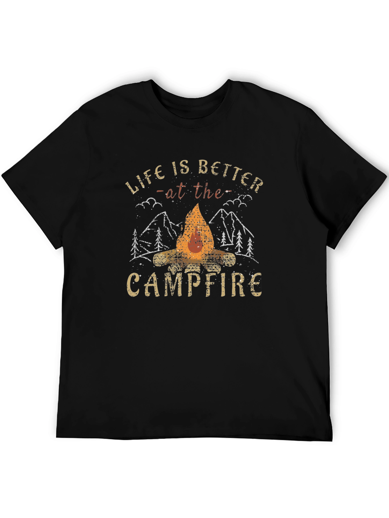 Campfire Graphic Tee - Life is Better Outdoors
