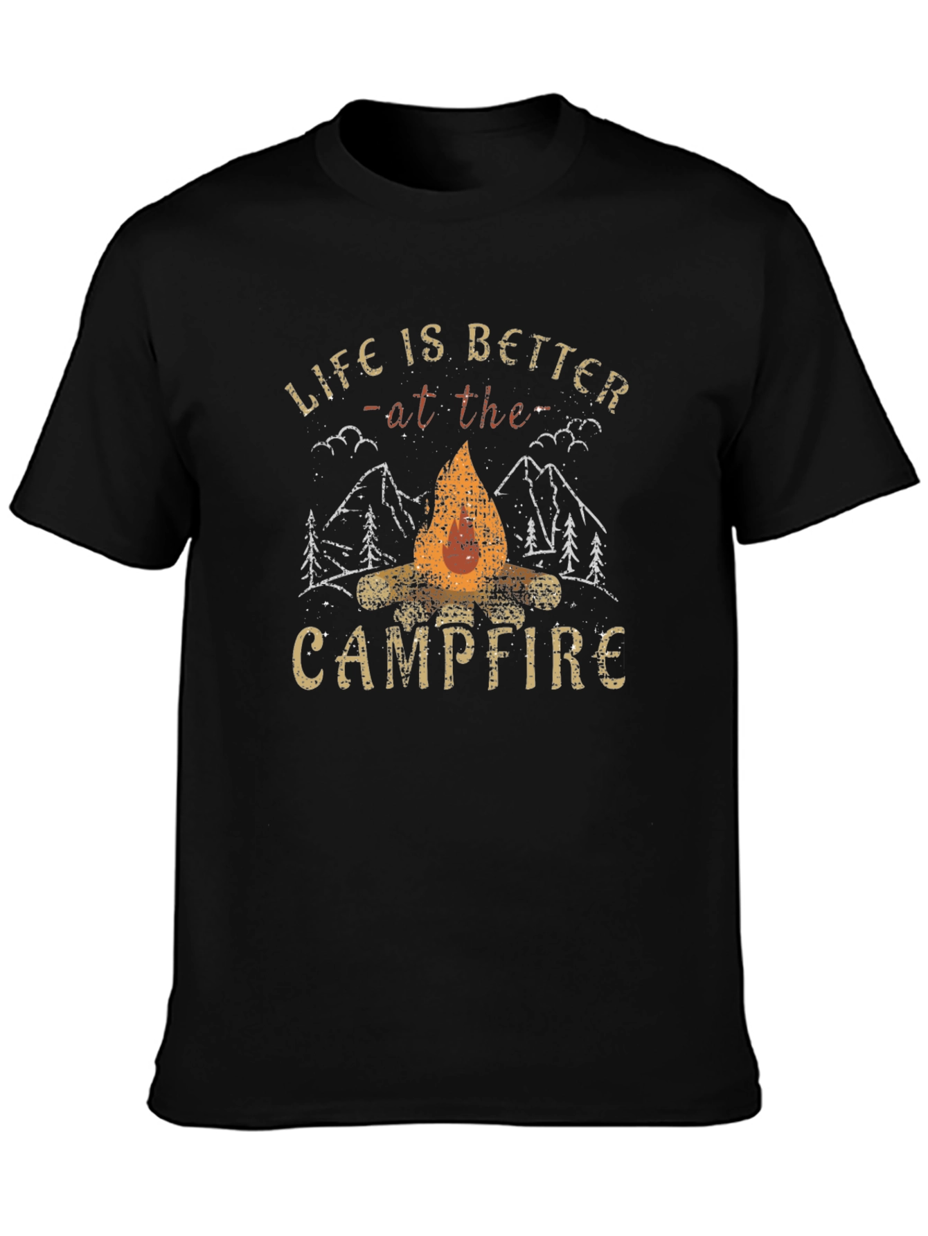 Campfire Graphic Tee - Life is Better Outdoors