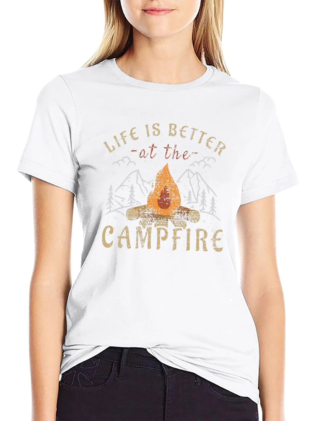 Campfire Graphic Tee - Life is Better Outdoors