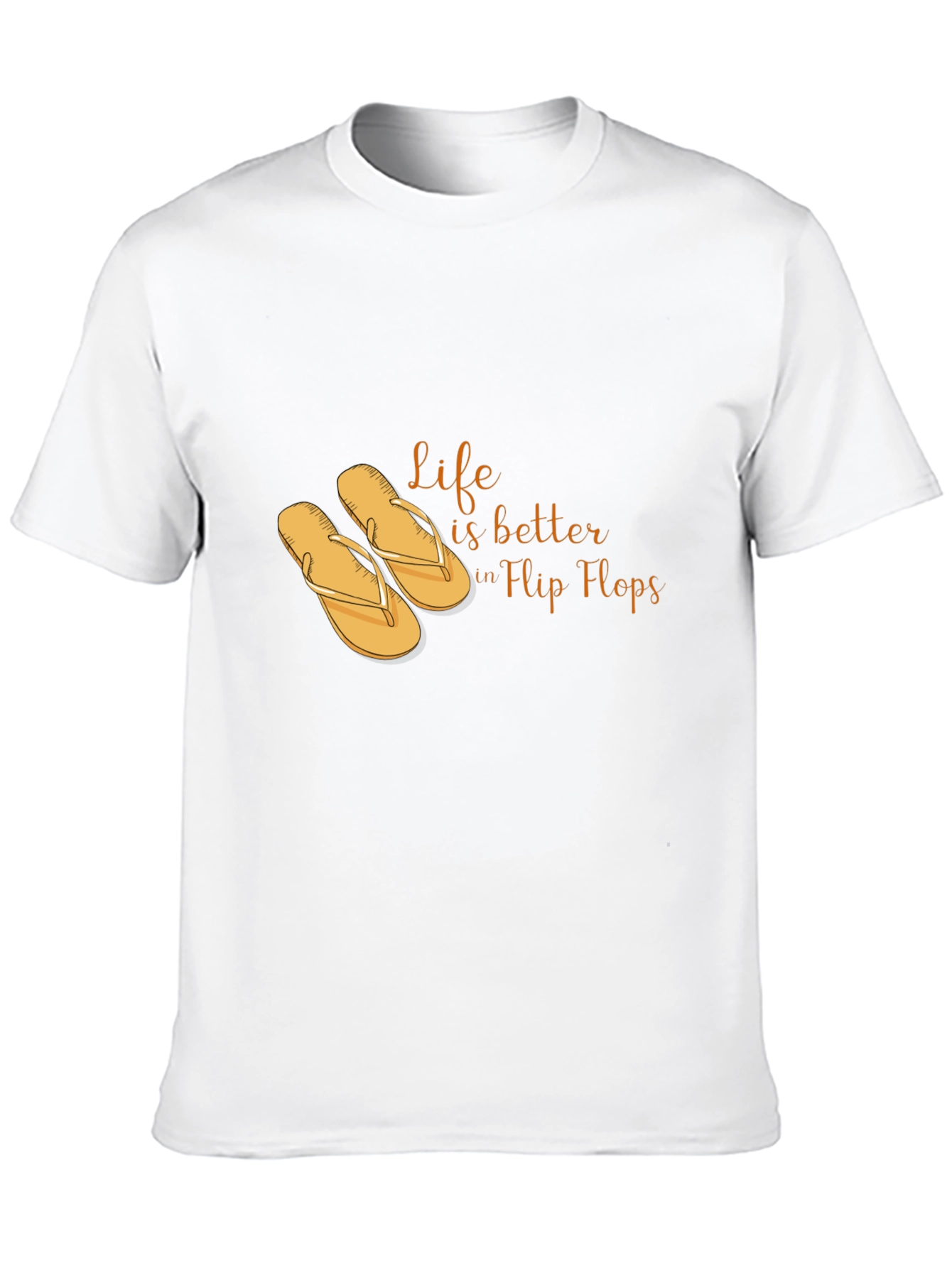 Life is Better in Flip Flops Black T-Shirt
