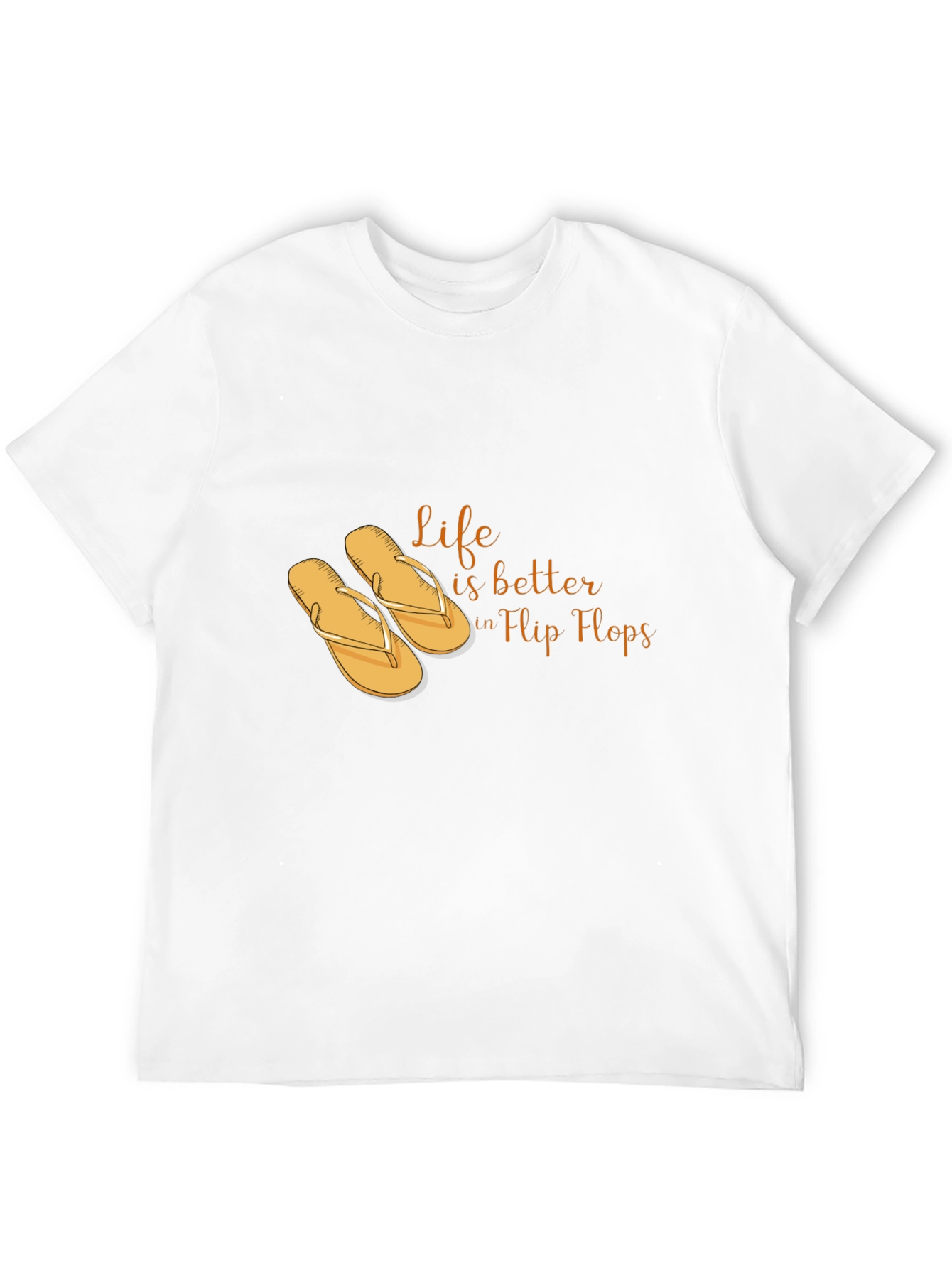 Life is Better in Flip Flops Black T-Shirt