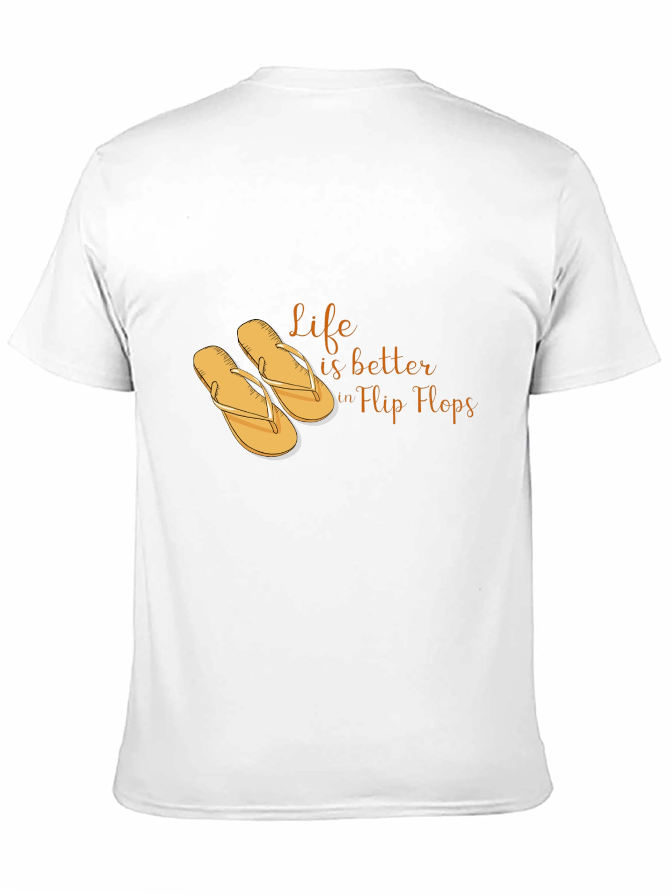 Life is Better in Flip Flops Black T-Shirt