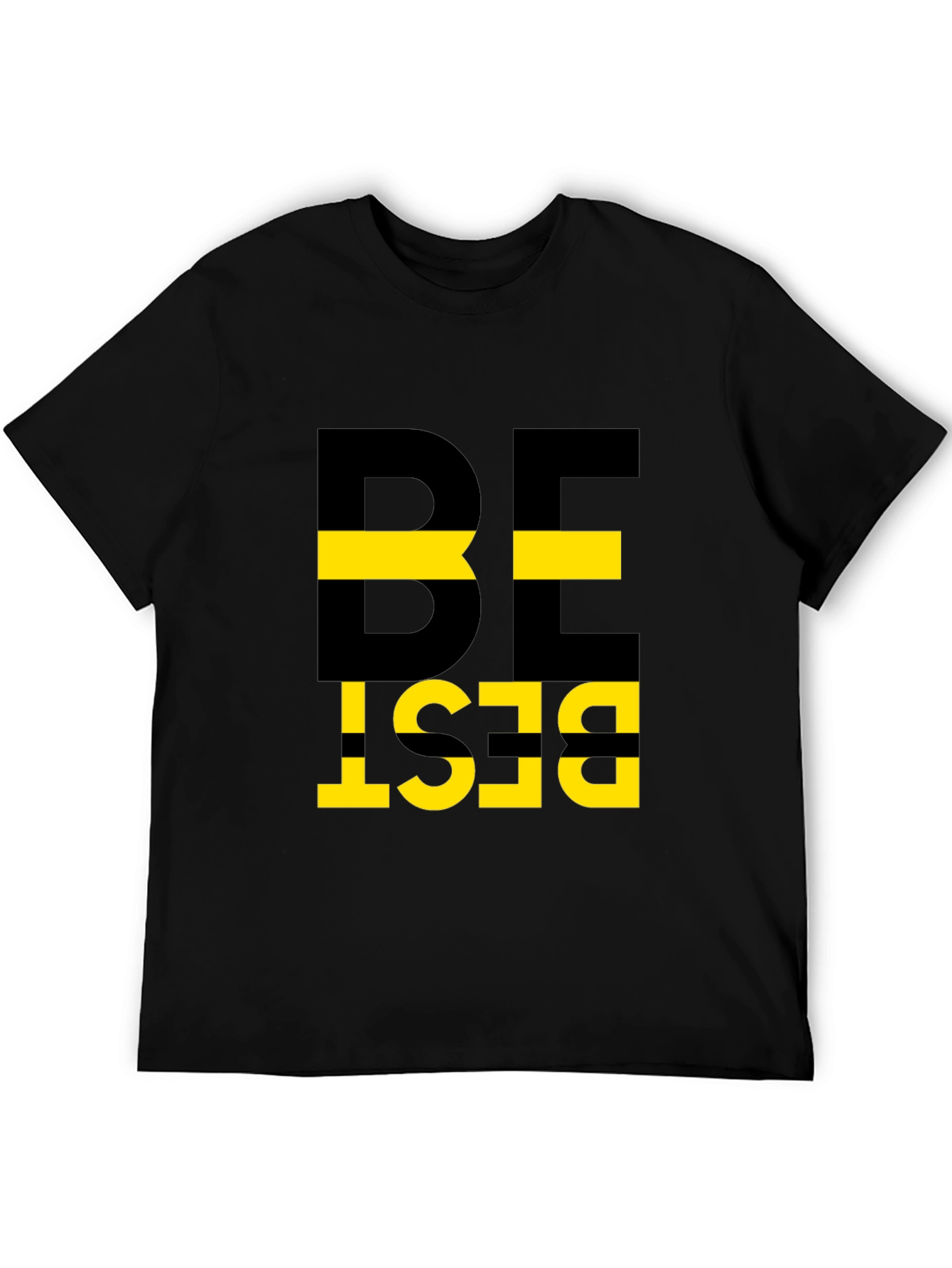 Be Best Graphic Tee - Mens Black Cotton T-Shirt