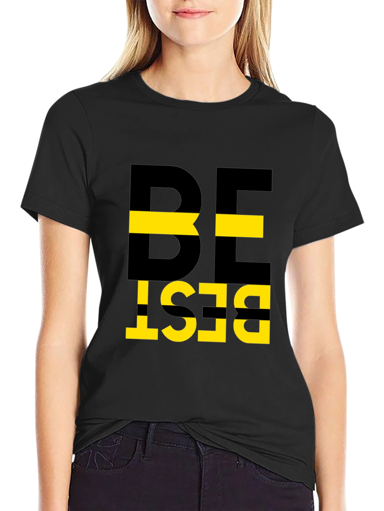 Be Best Graphic Tee - Mens Black Cotton T-Shirt
