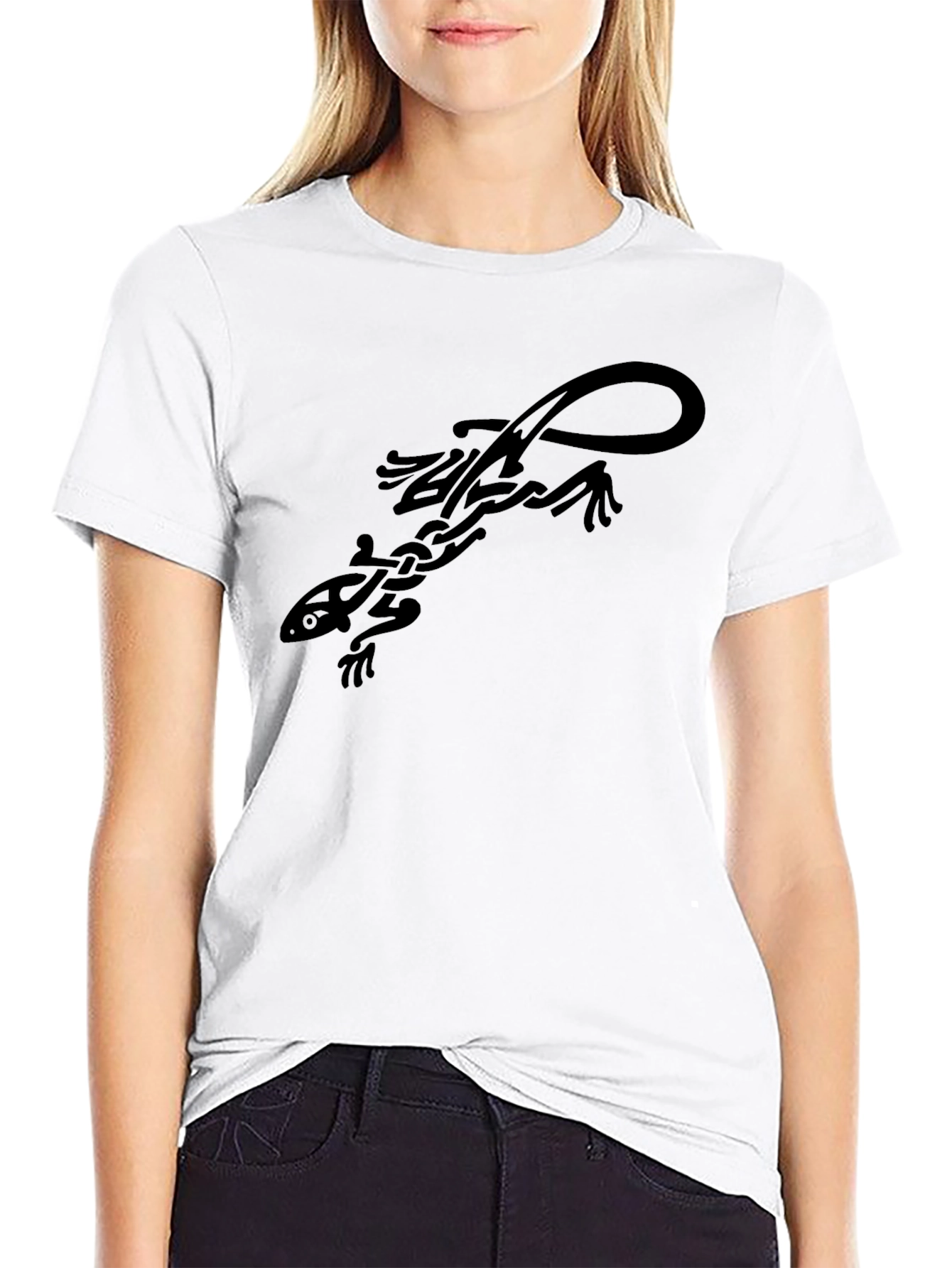 Tribal Lizard Graphic Tee - Cool Casual Style