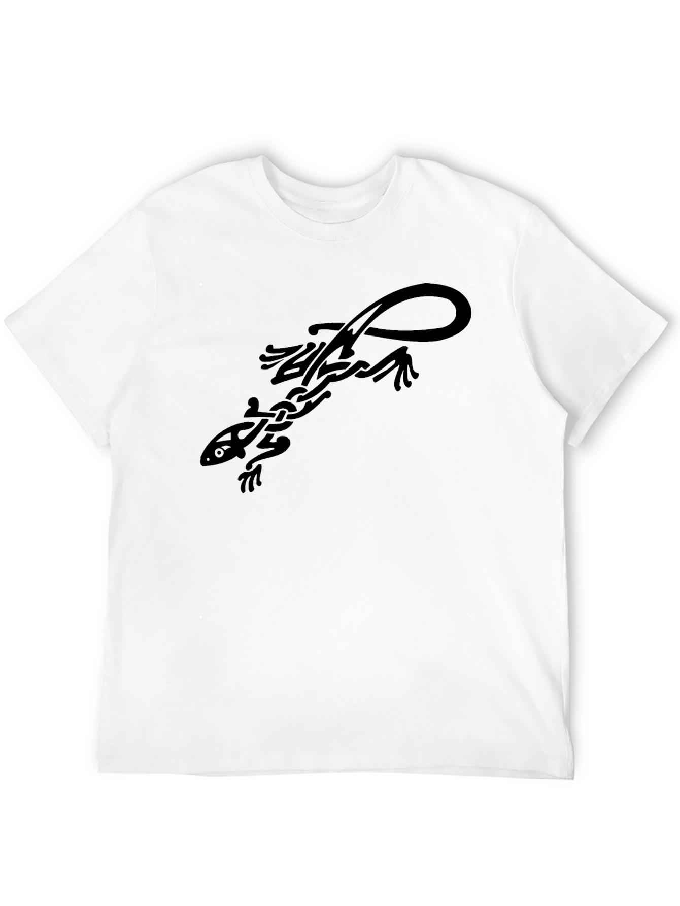 Tribal Lizard Graphic Tee - Cool Casual Style