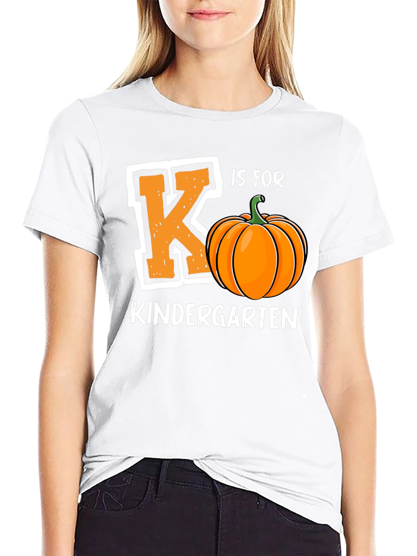 K is for Kindergarten Pumpkin T-Shirt