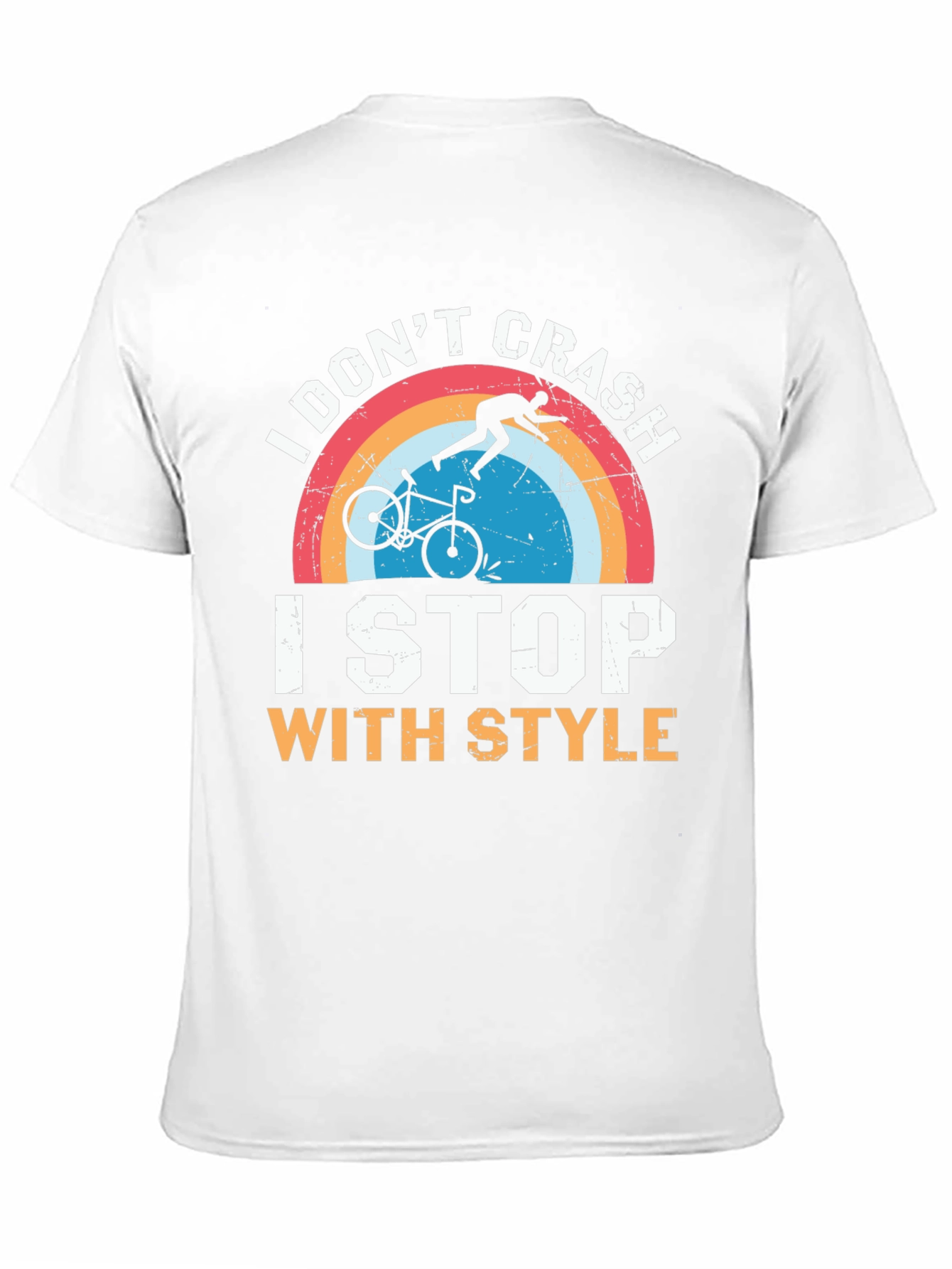 I Dont Crash I Stop With Style Black T-Shirt