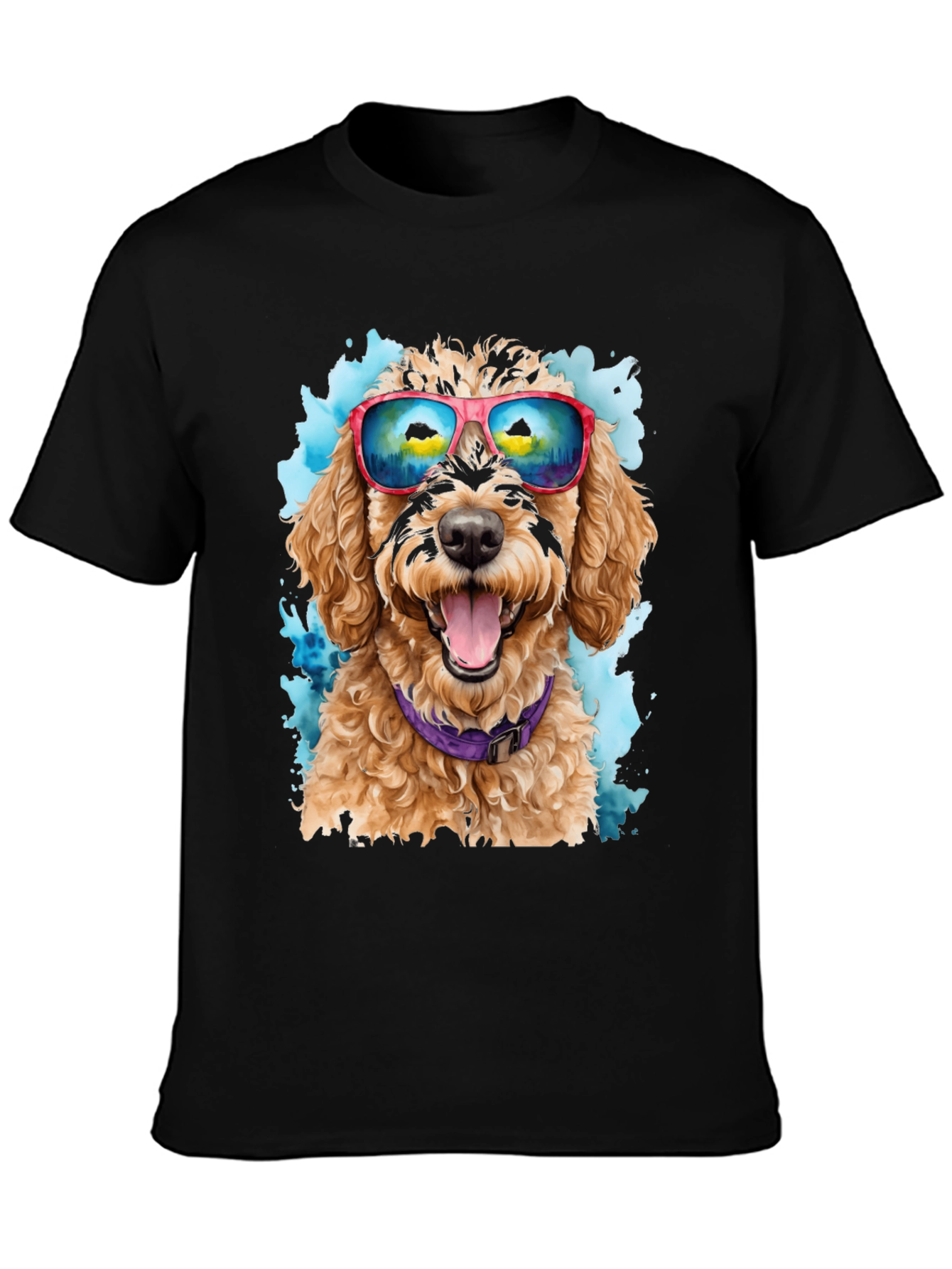 Dog with Sunglasses T-Shirt - Cool Canine Style
