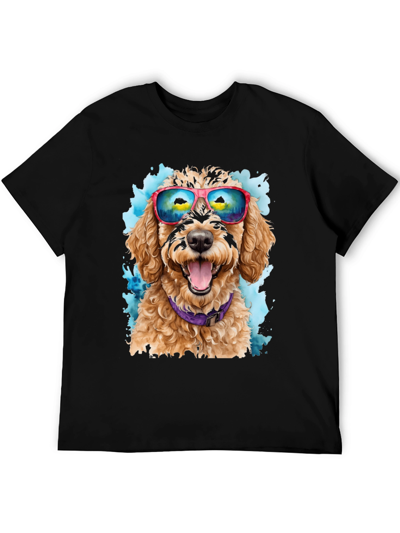 Dog with Sunglasses T-Shirt - Cool Canine Style