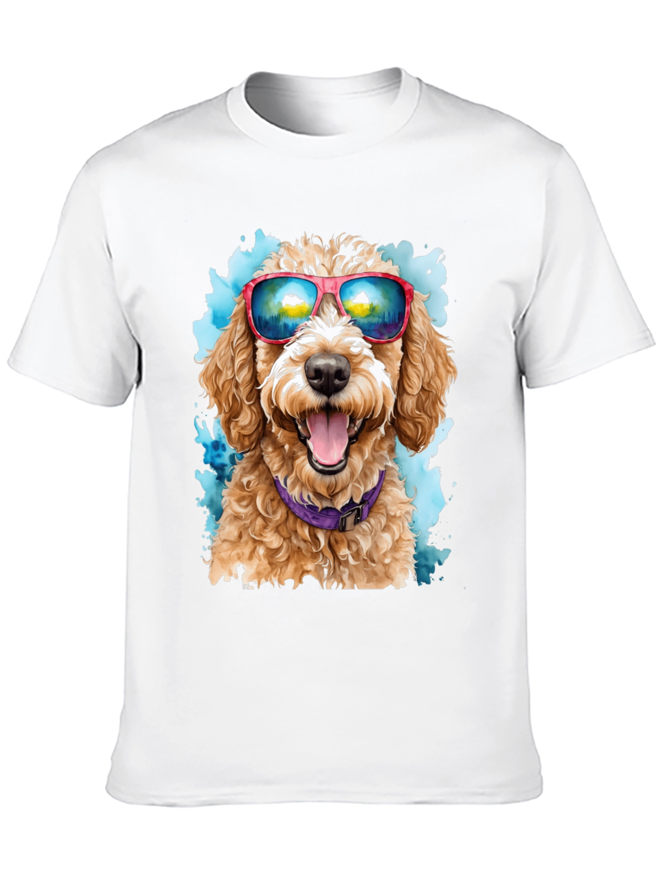 Dog with Sunglasses T-Shirt - Cool Canine Style