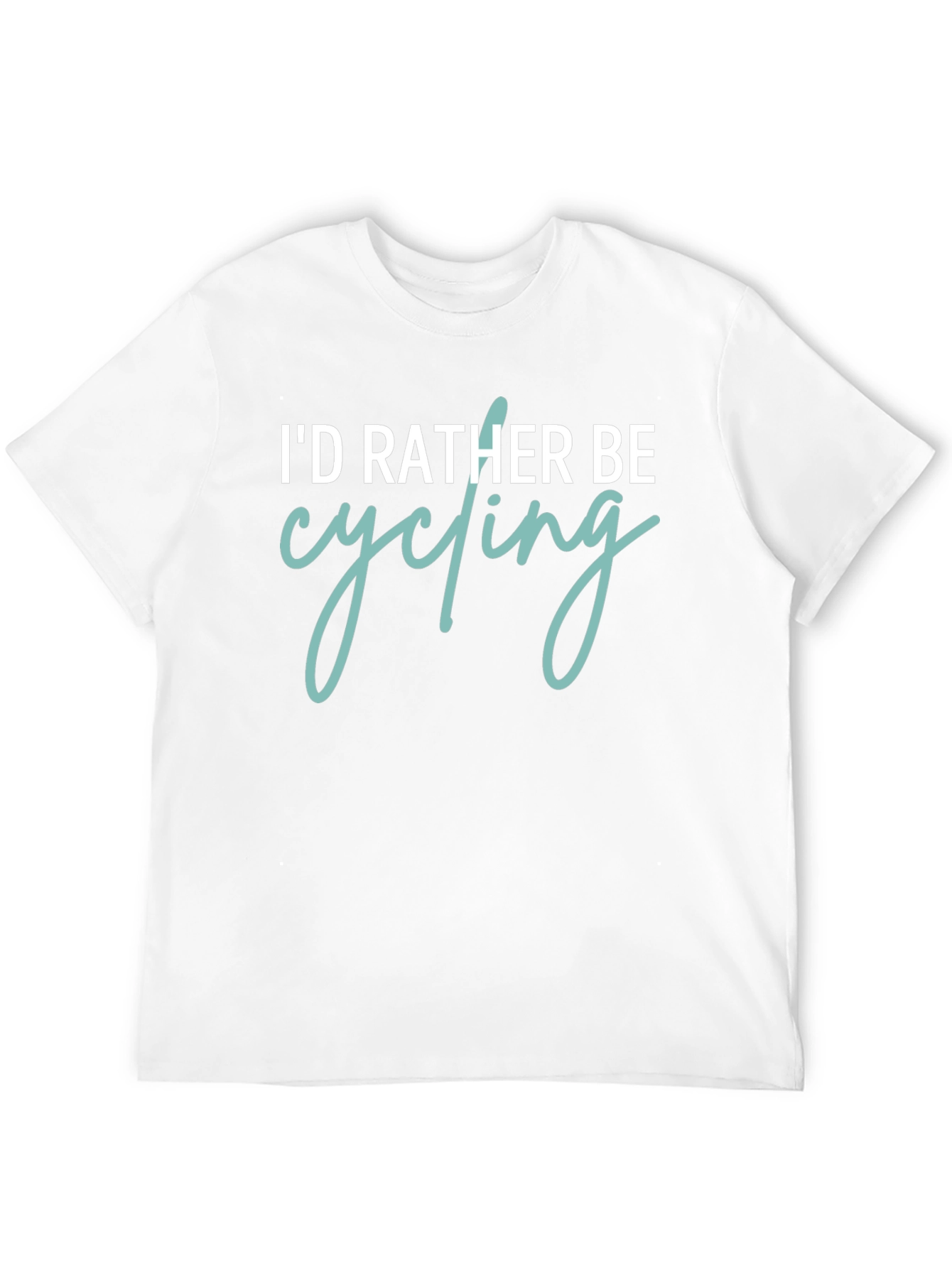 Id Rather Be Cycling Graphic Tee - Black Cotton