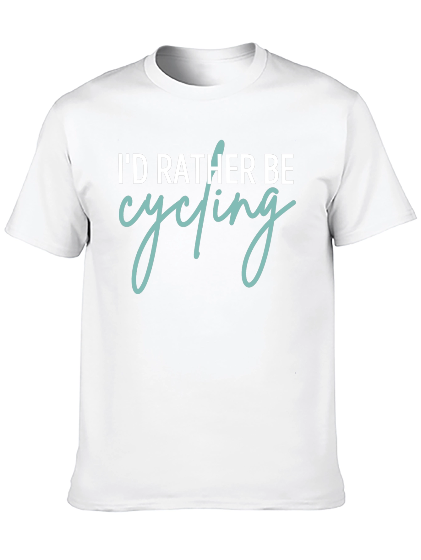 Id Rather Be Cycling Graphic Tee - Black Cotton