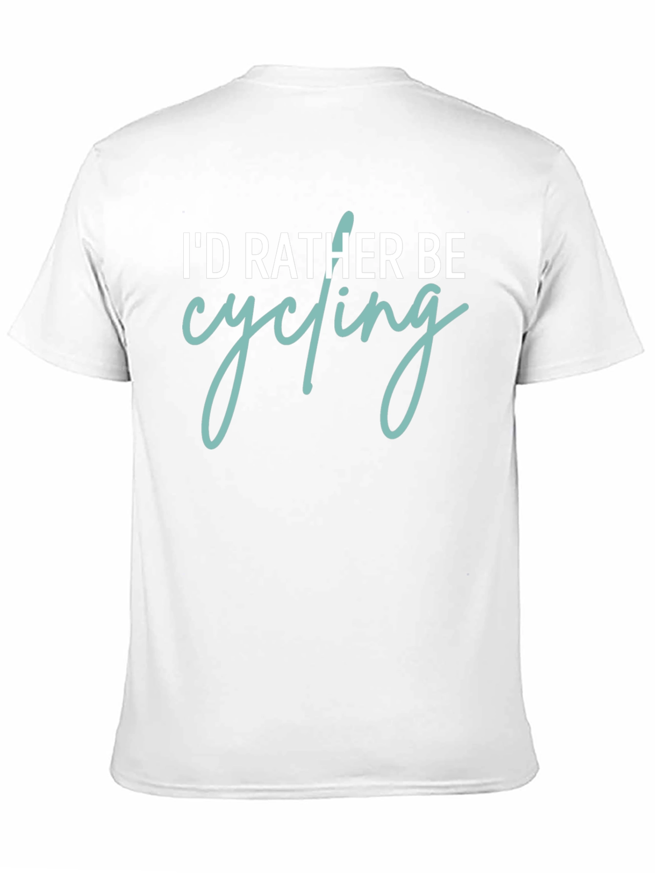 Id Rather Be Cycling Graphic Tee - Black Cotton