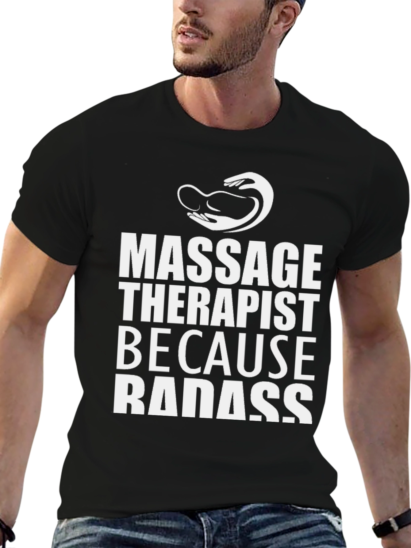 Massage Therapist Badass Graphic T-Shirt